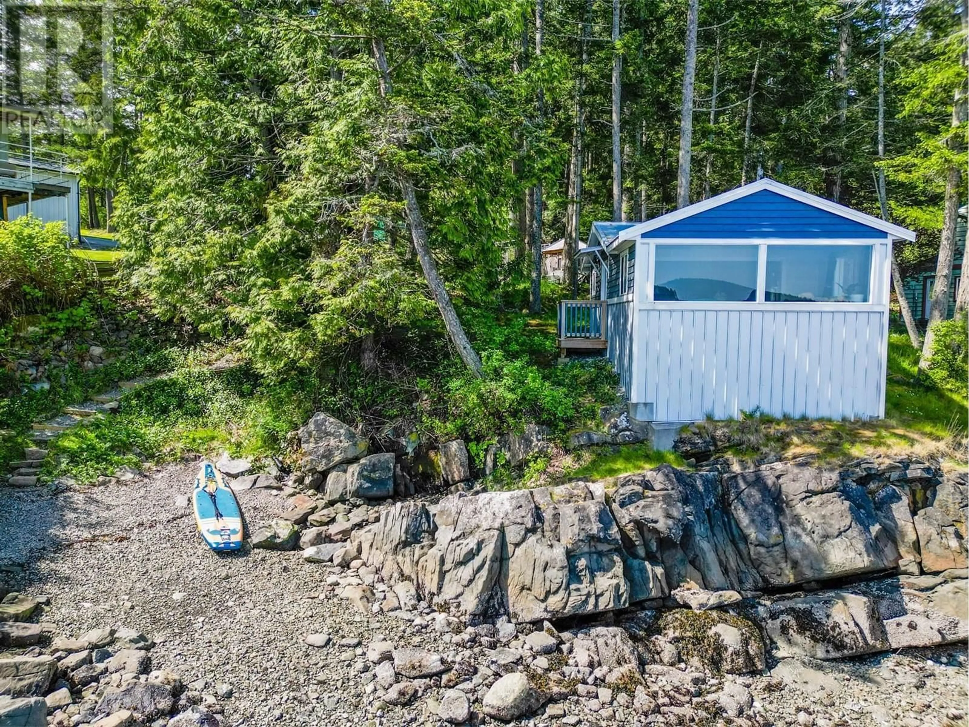 A pic from outside/outdoor area/front of a property/back of a property/a pic from drone, water/lake/river/ocean view for 5423 HOOSON ROAD, Pender Island British Columbia V0N2M1