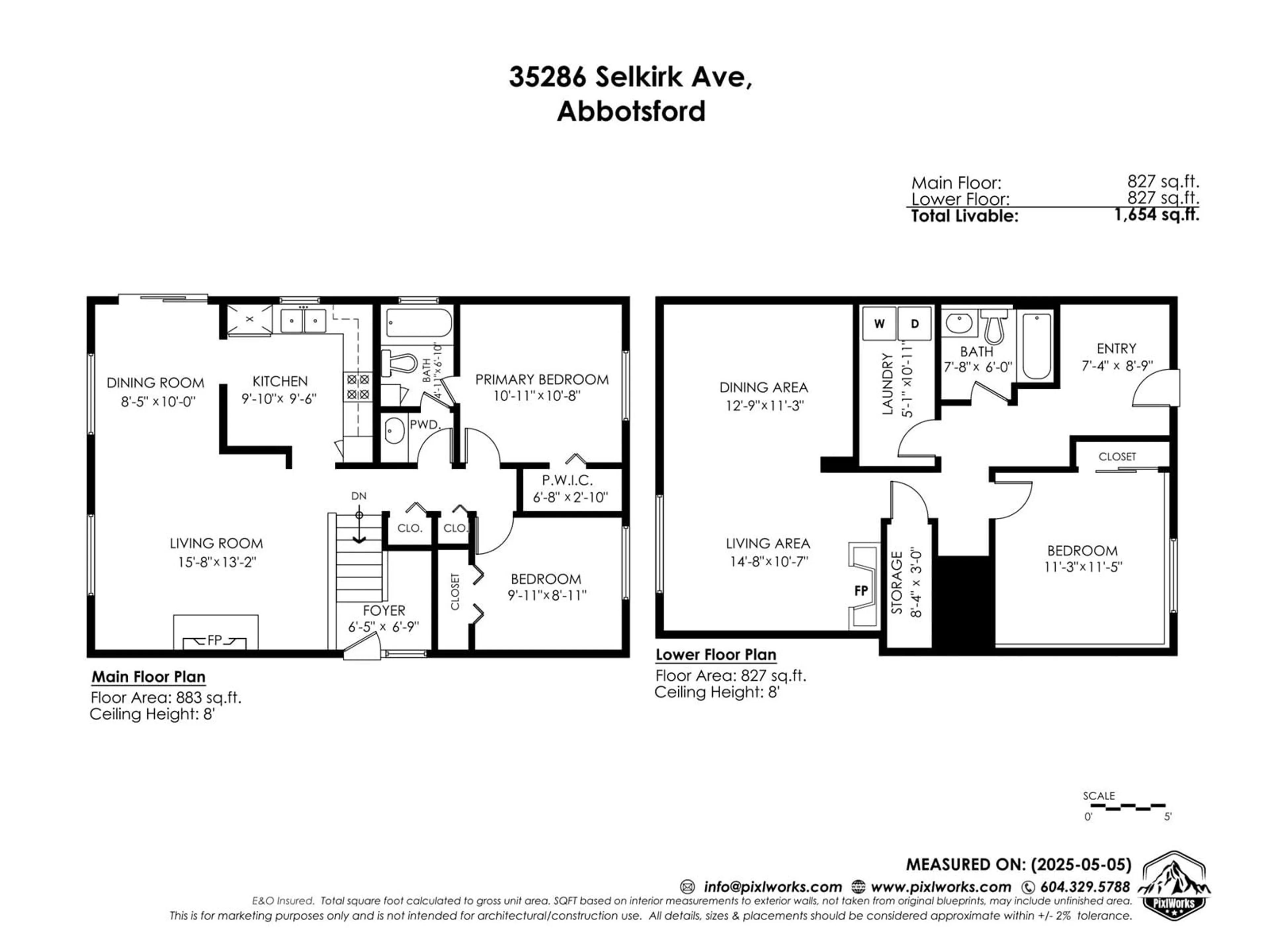 Floor plan for 35286 SELKIRK, Abbotsford British Columbia V2S8L2