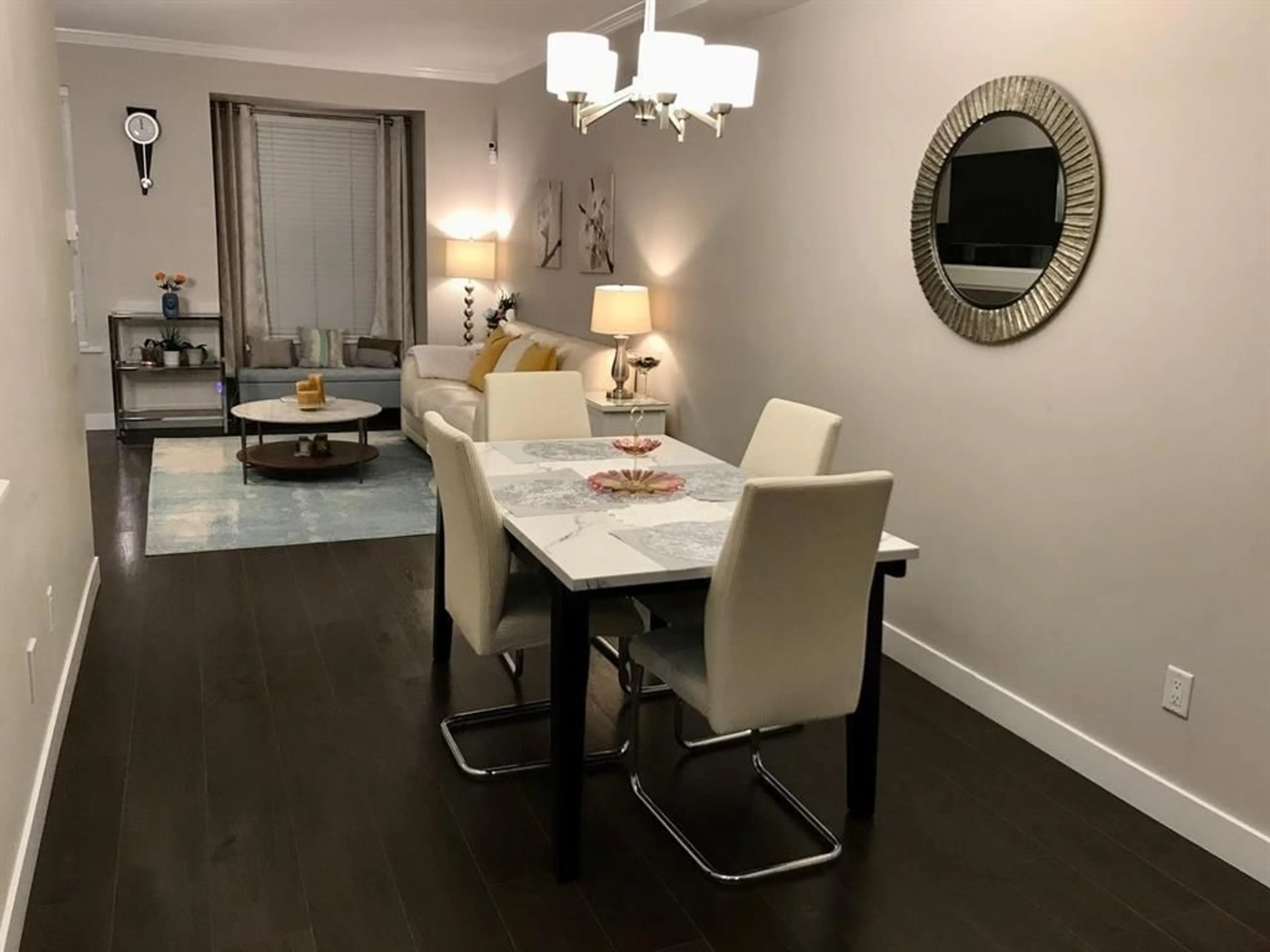 Dining room, wood/laminate floor for 122 - 5888 144, Surrey British Columbia V3X0G8