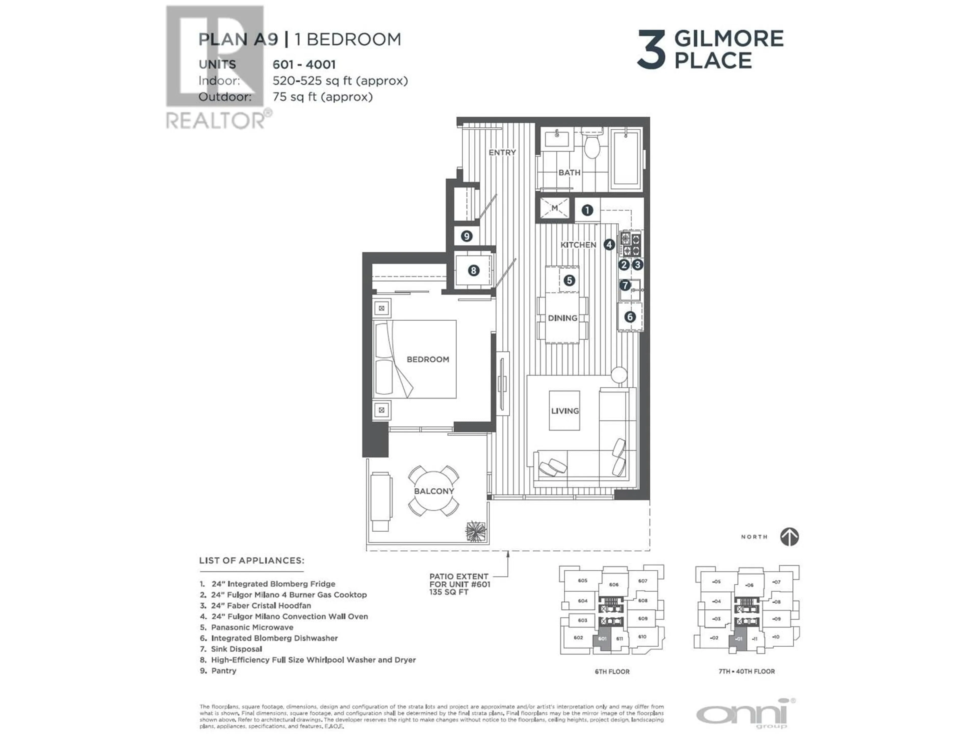 Floor plan for 2201 - 4168 LOUGHEED HIGHWAY, Burnaby British Columbia V5C0N9