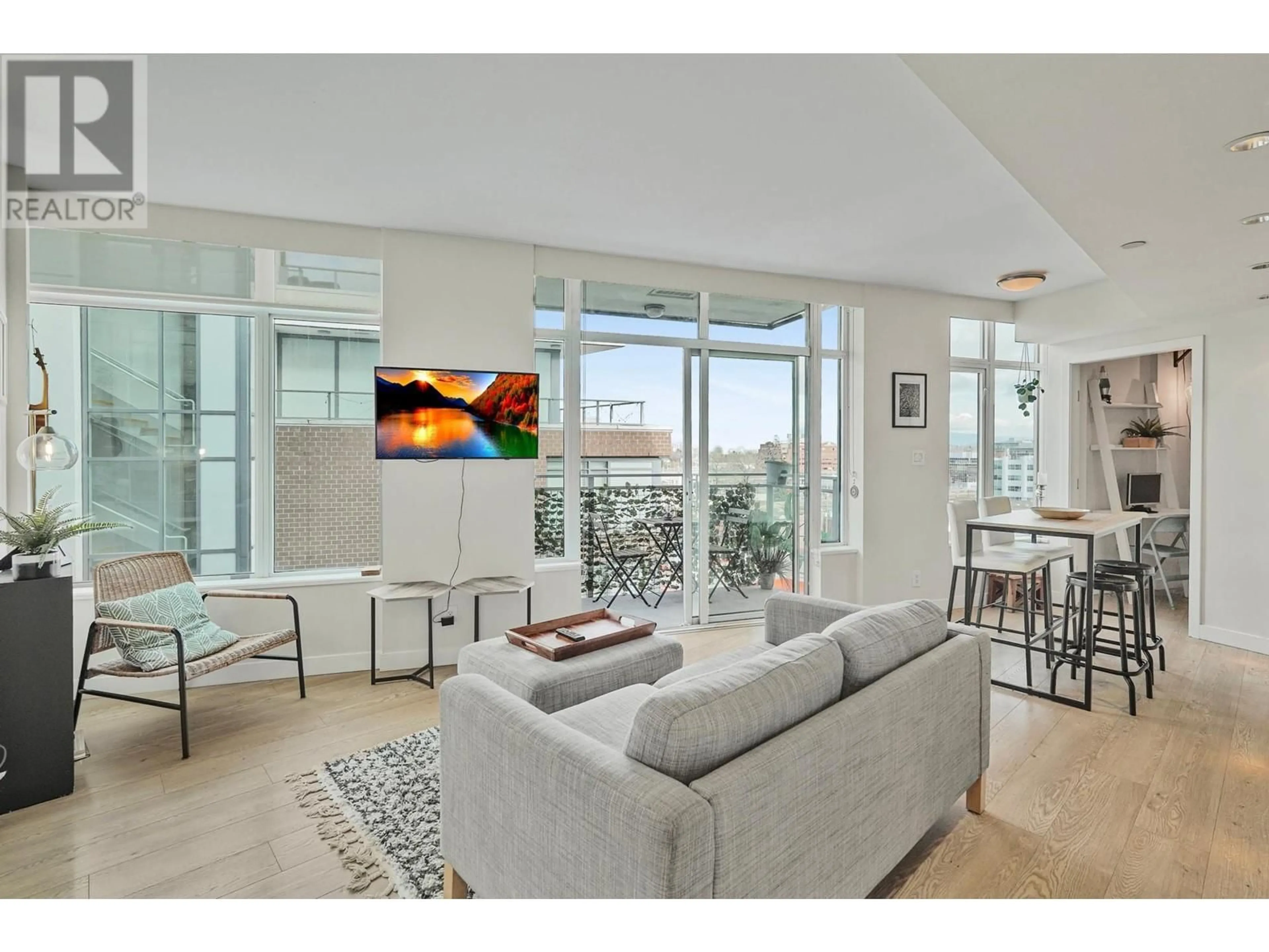 Living room with furniture, unknown for 803 - 161 1ST AVENUE, Vancouver British Columbia V6A0G1
