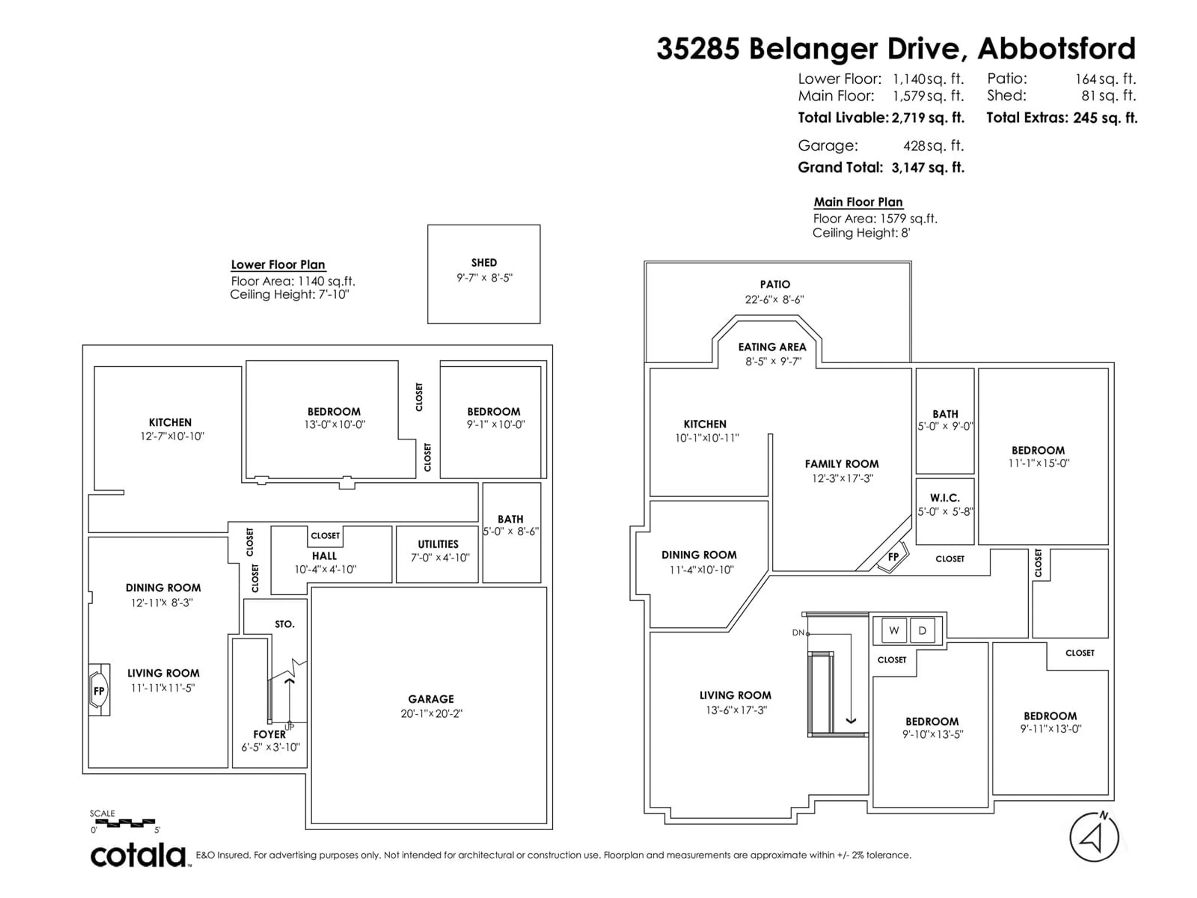 Floor plan for 35285 BELANGER, Abbotsford British Columbia V3G1K2