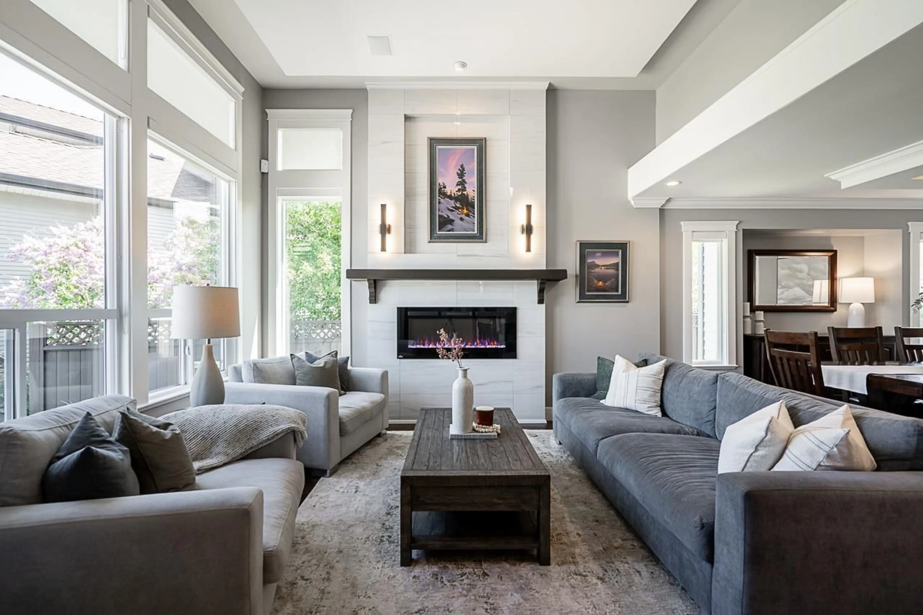 Living room with furniture, unknown for 18256 68A, Surrey British Columbia V3S9E4