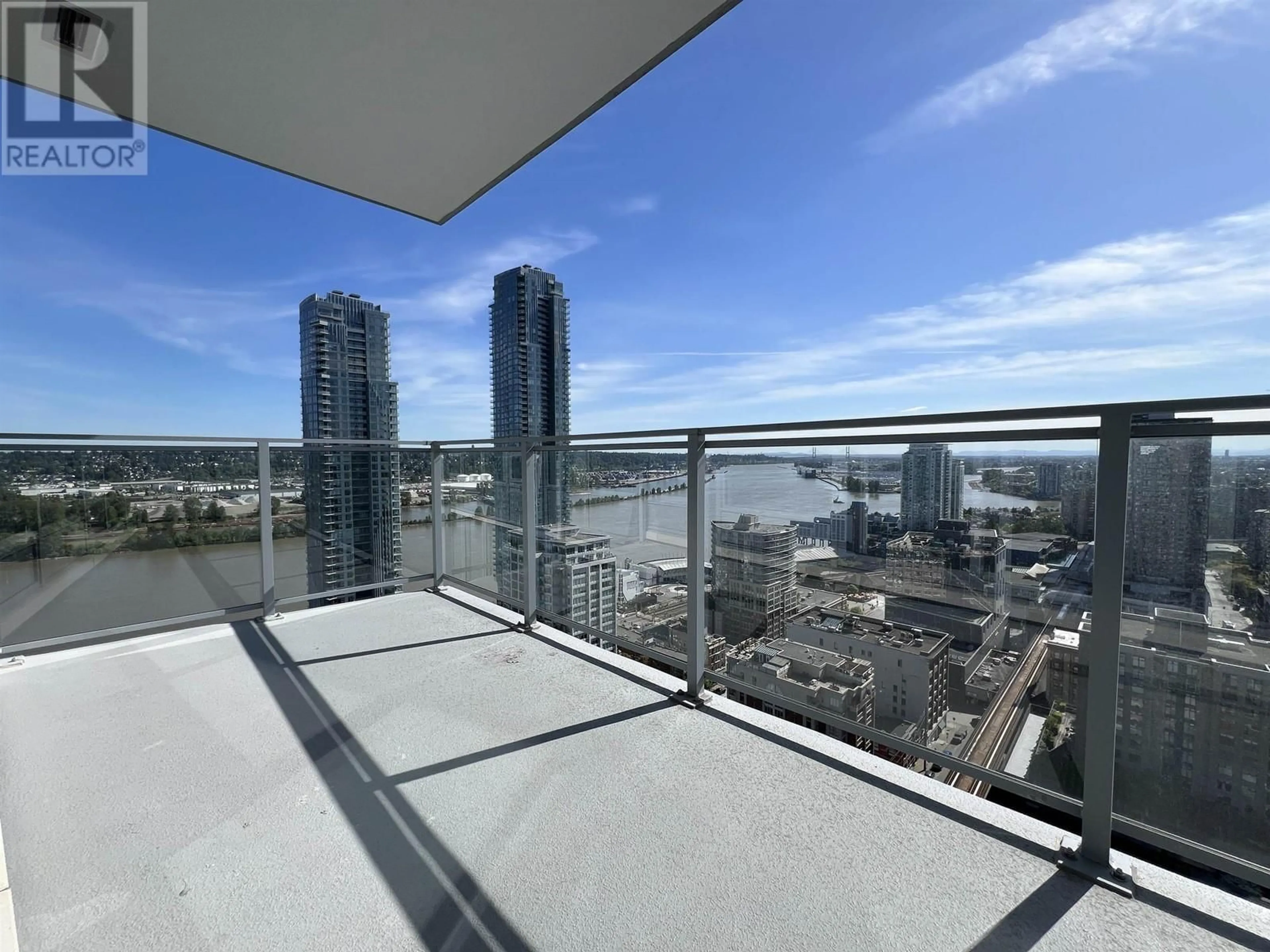 Balcony in the apartment, water/lake/river/ocean view for 2306 - 618 CARNARVON STREET, New Westminster British Columbia V3M1E9
