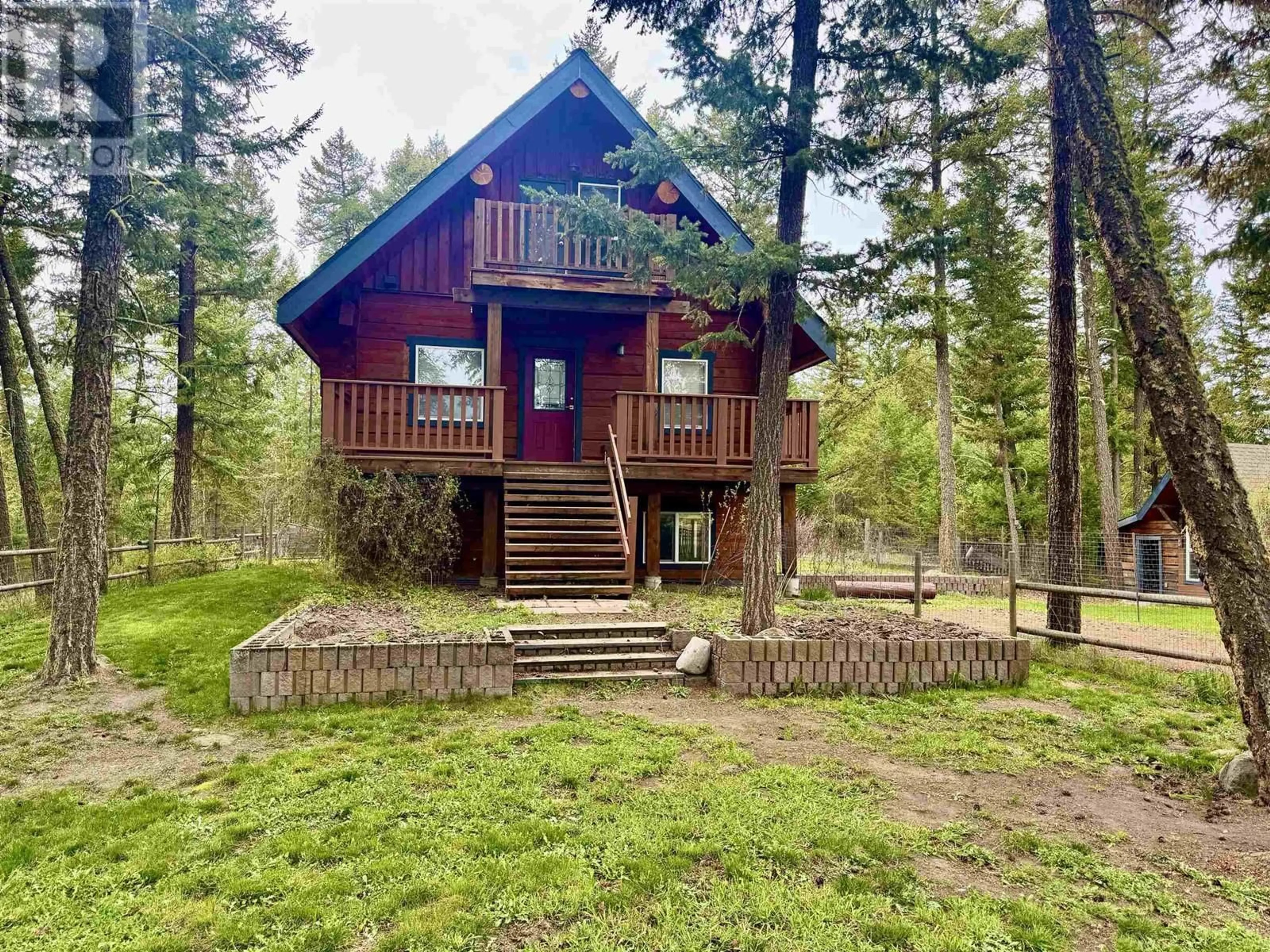 A pic from outside/outdoor area/front of a property/back of a property/a pic from drone, forest/trees view for 4086 LAC LA HACHE STATION ROAD, Lac La Hache British Columbia V0K1T1