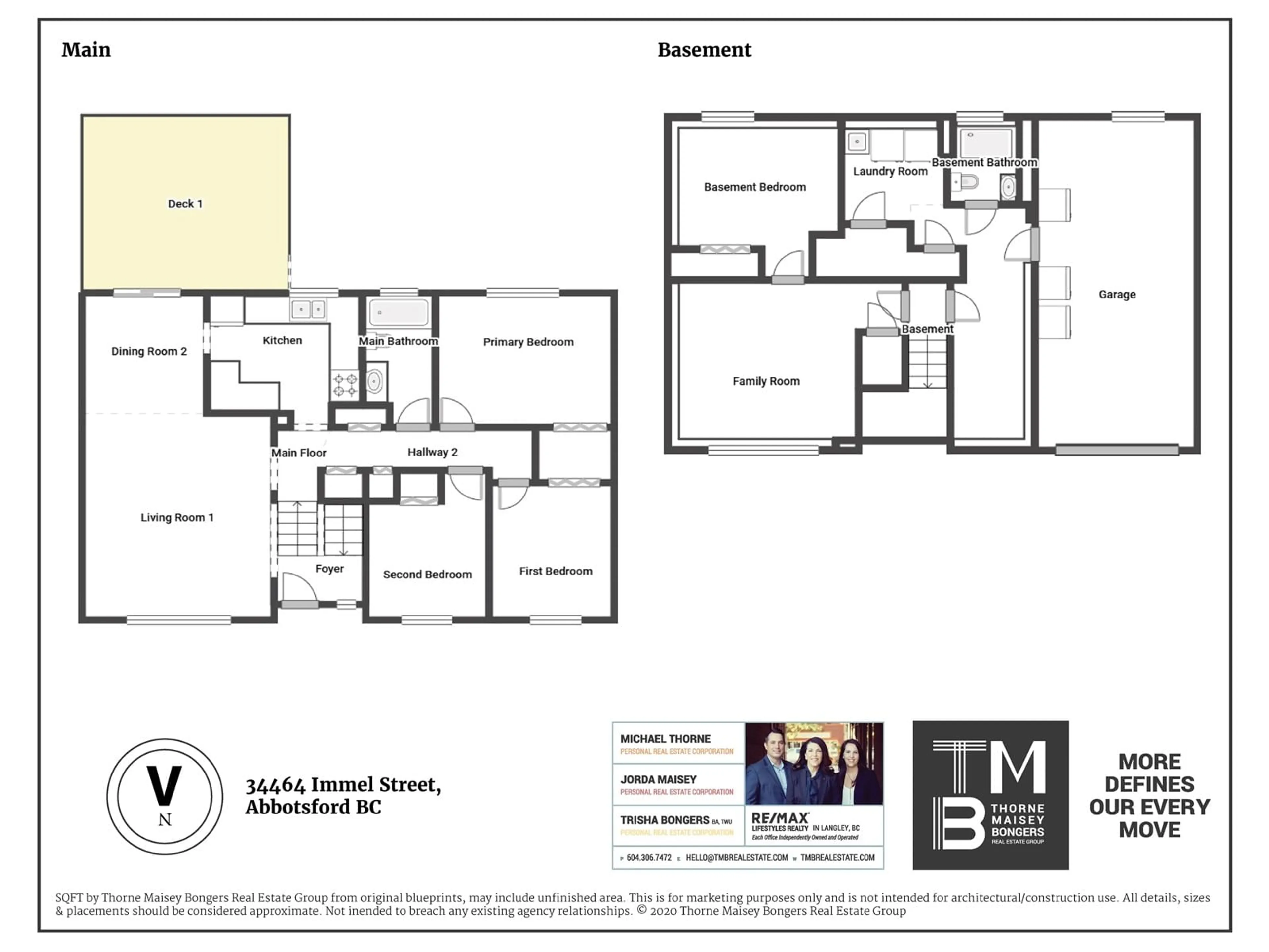 Floor plan for 34464 IMMEL, Abbotsford British Columbia V2S5P4