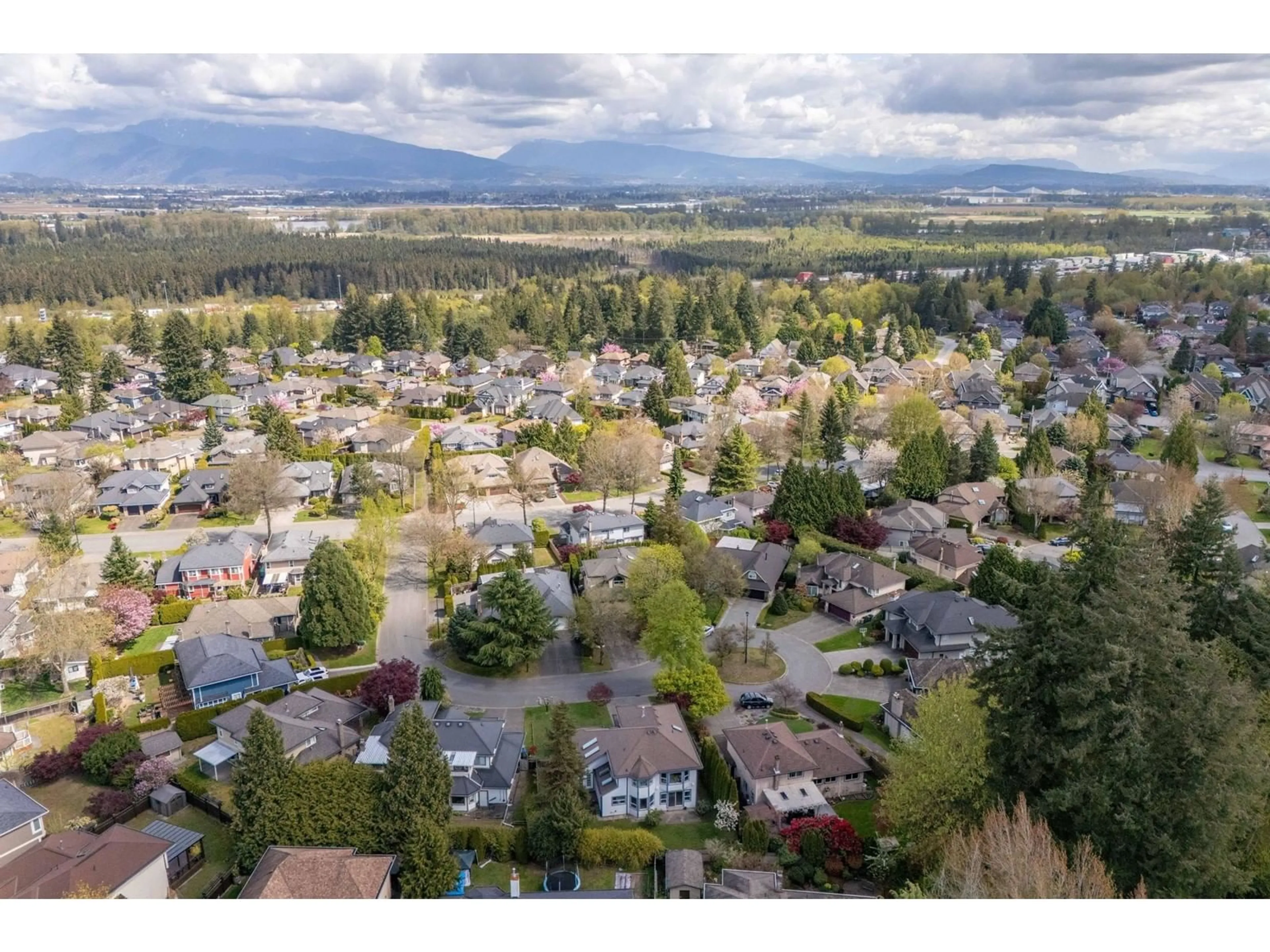 A pic from outside/outdoor area/front of a property/back of a property/a pic from drone, mountain view for 16641 ROSEWOOD, Surrey British Columbia V4N1W1
