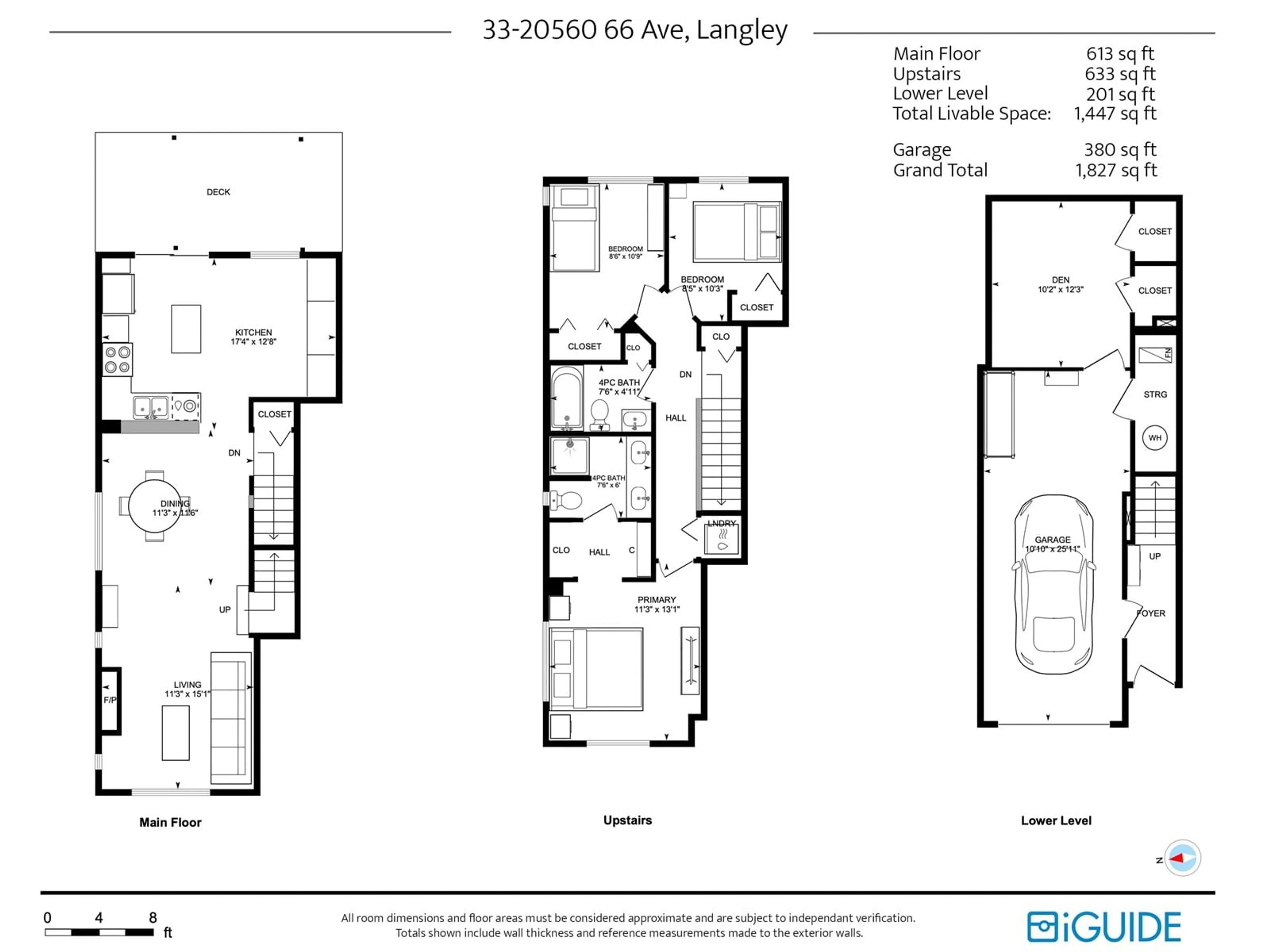 Floor plan for 33 - 20560 66, Langley British Columbia V2Y2Y8