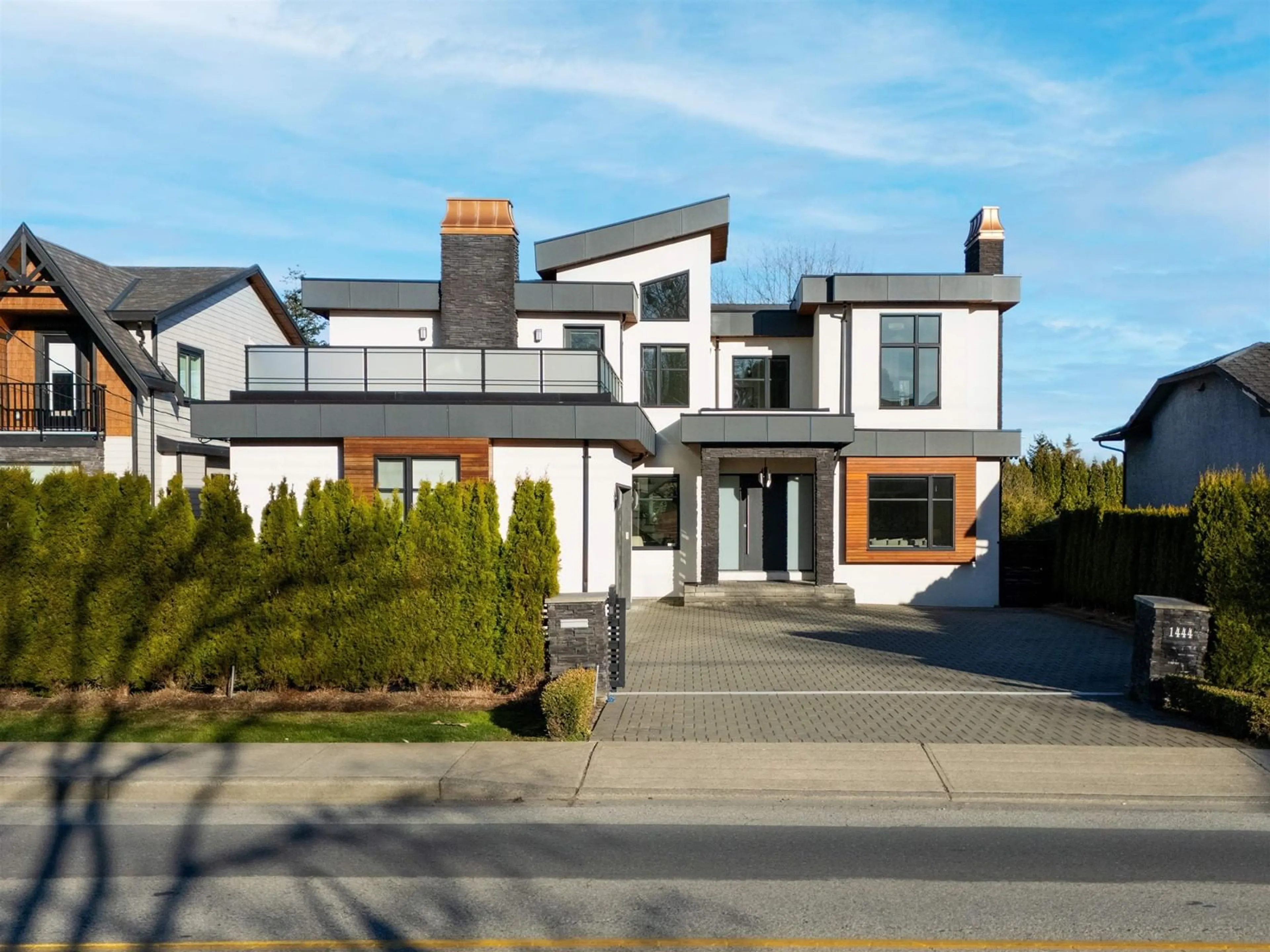 Home with brick exterior material, street for 1444 160, Surrey British Columbia V4A4W9