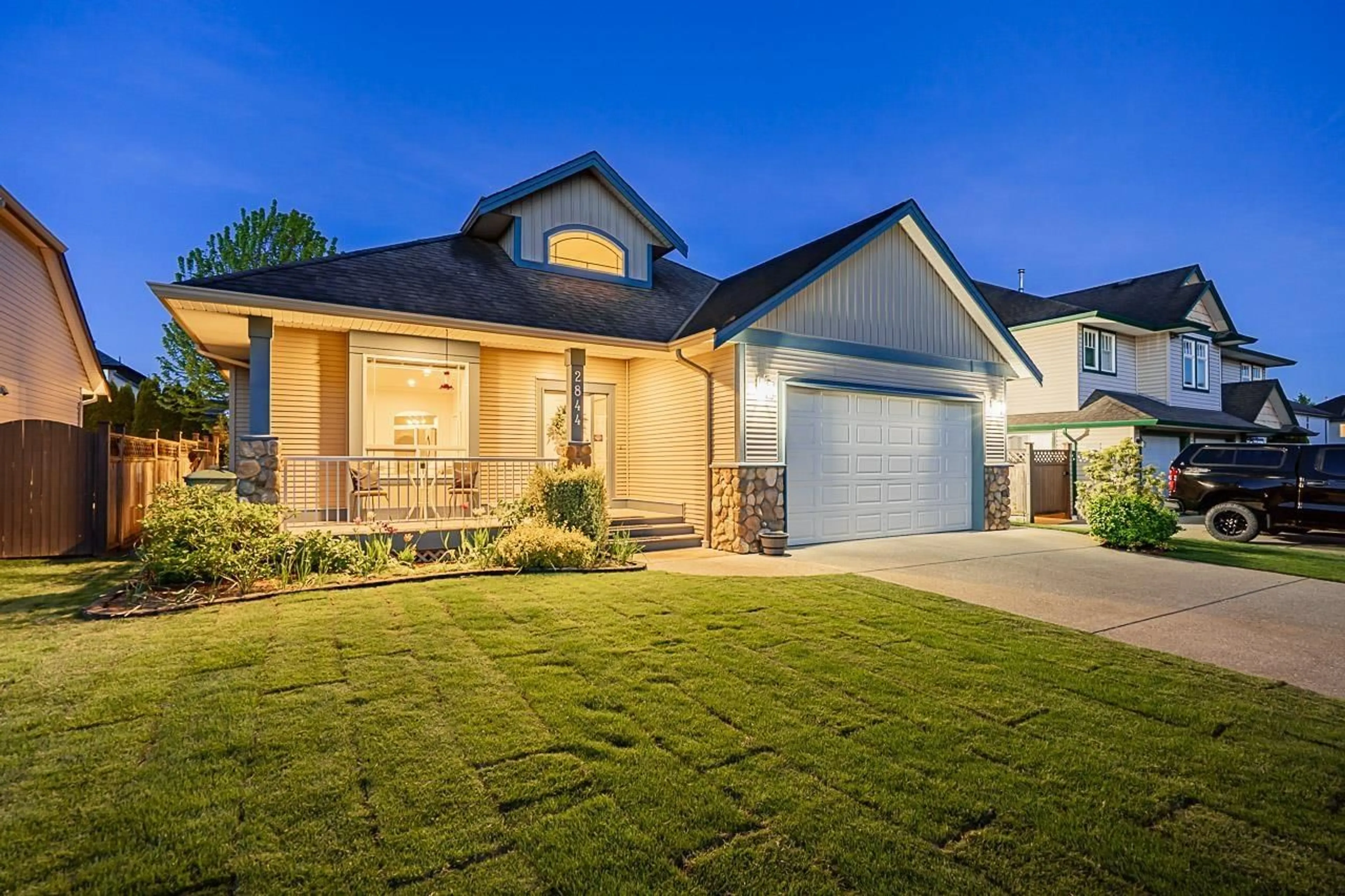 Home with brick exterior material, street for 2844 SHUTTLE, Abbotsford British Columbia V4X2S1