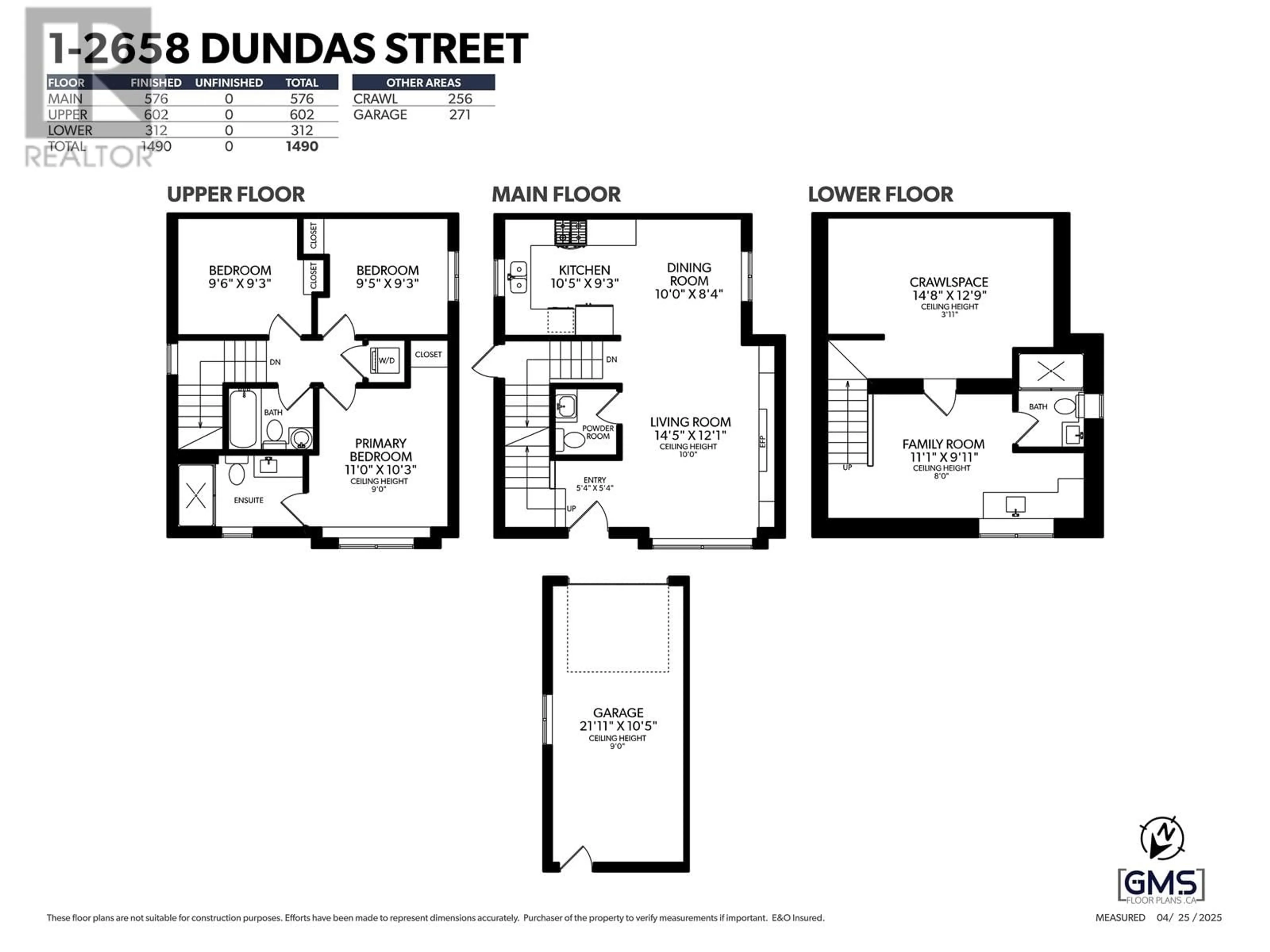 Floor plan for 1 - 2658 DUNDAS STREET, Vancouver British Columbia V5K1P9