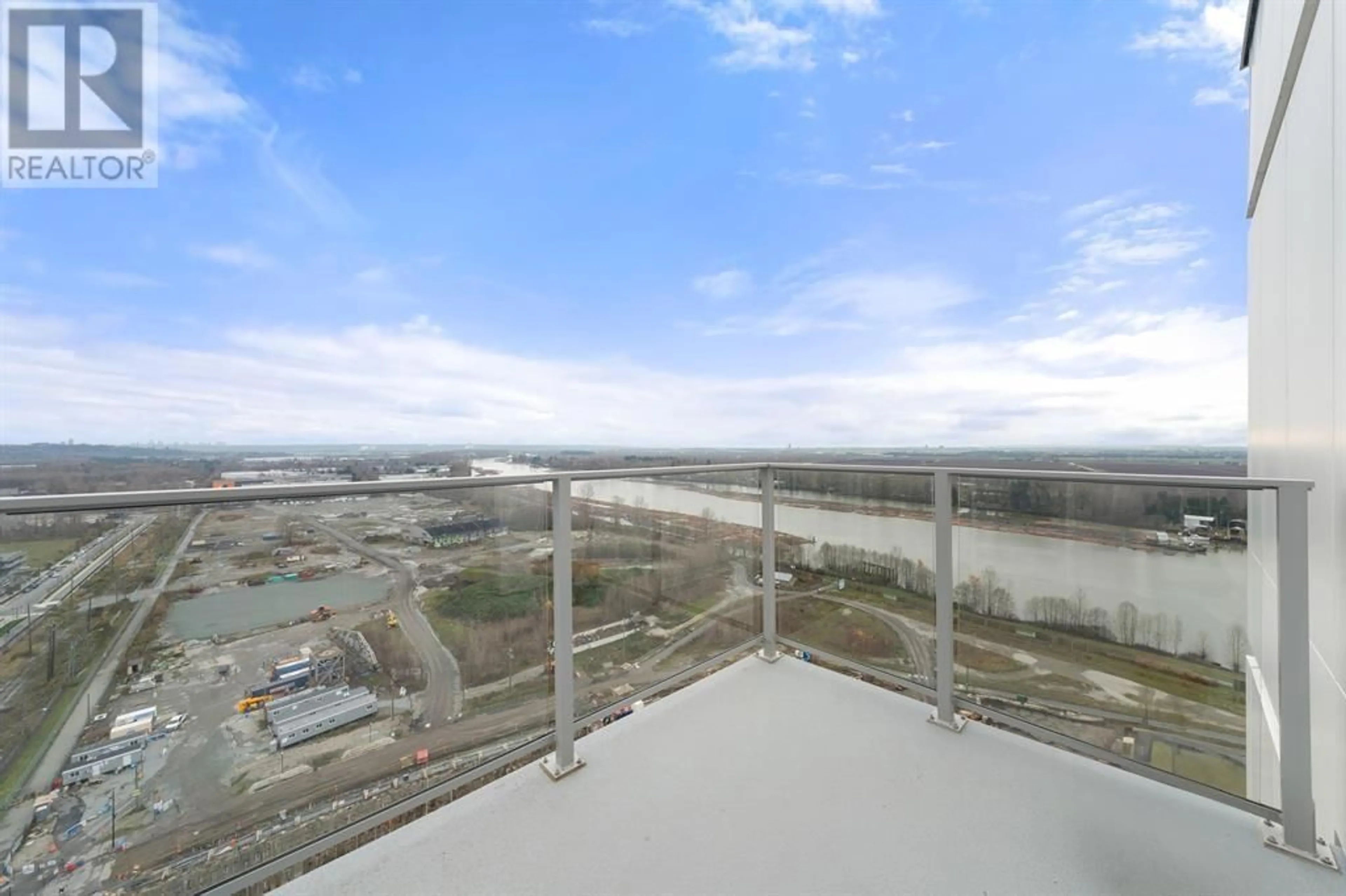 Balcony in the apartment, water/lake/river/ocean view for 2205 - 3430 KENT SOUTH AVENUE, Vancouver British Columbia V5S0G7