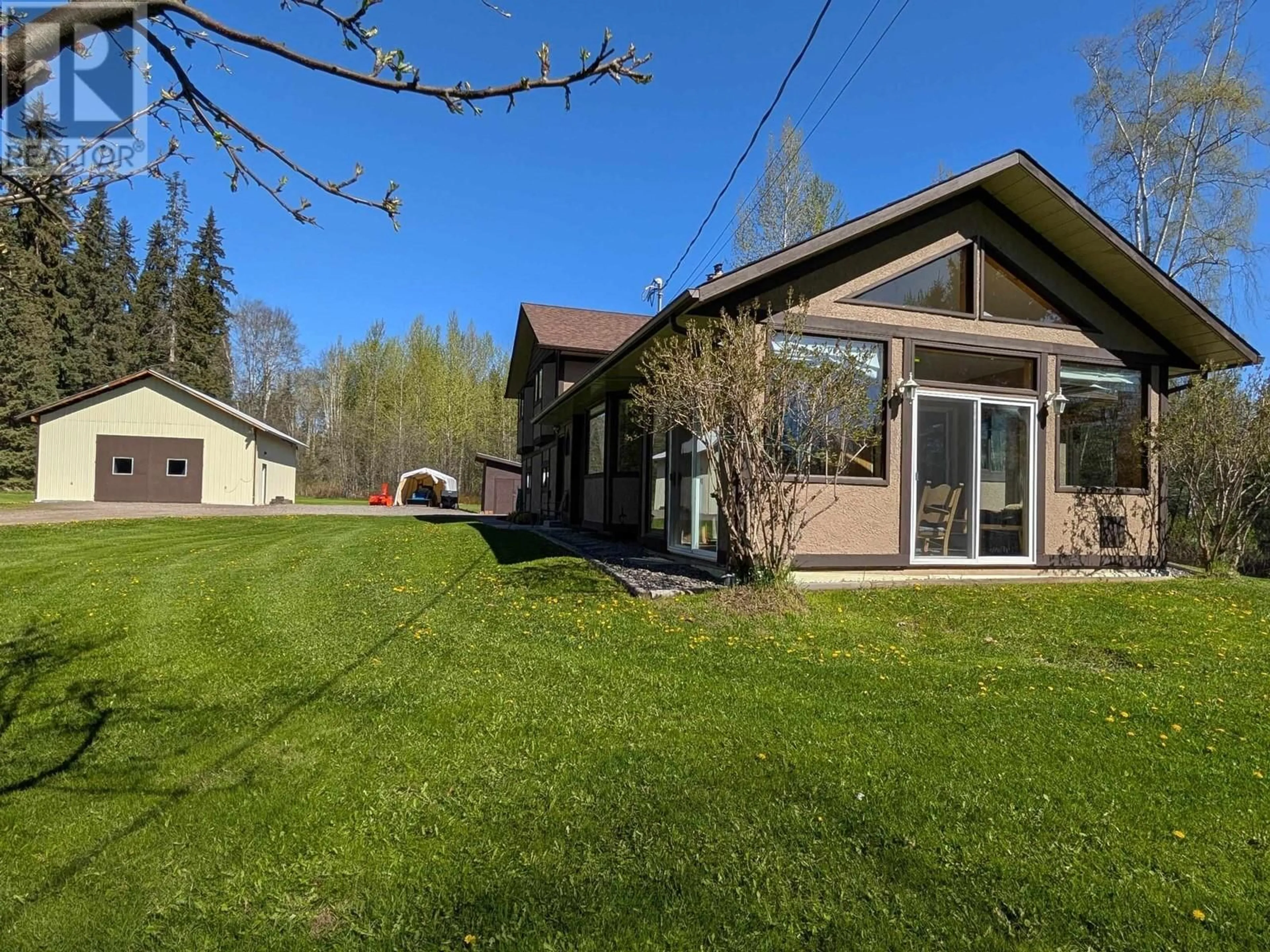 A pic from outside/outdoor area/front of a property/back of a property/a pic from drone, unknown for 6865 LAKE KATHLYN ROAD, Smithers British Columbia V0J2N6