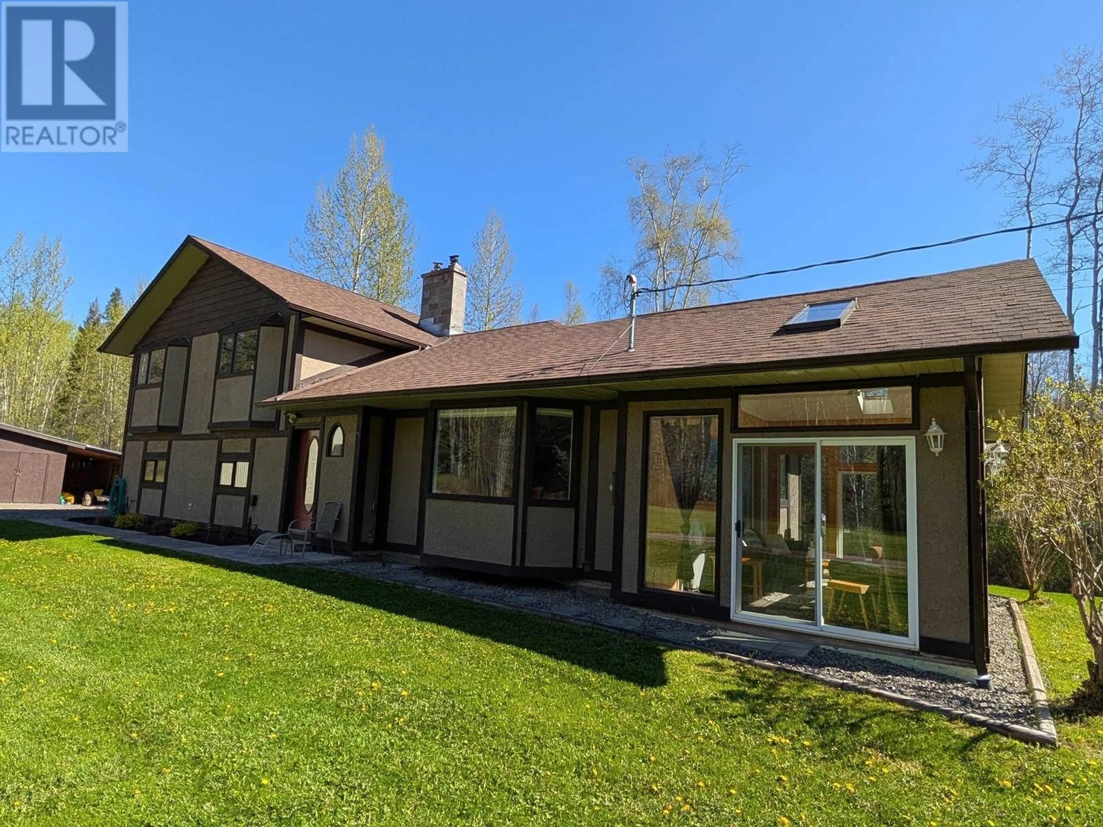 A pic from outside/outdoor area/front of a property/back of a property/a pic from drone, unknown for 6865 LAKE KATHLYN ROAD, Smithers British Columbia V0J2N6