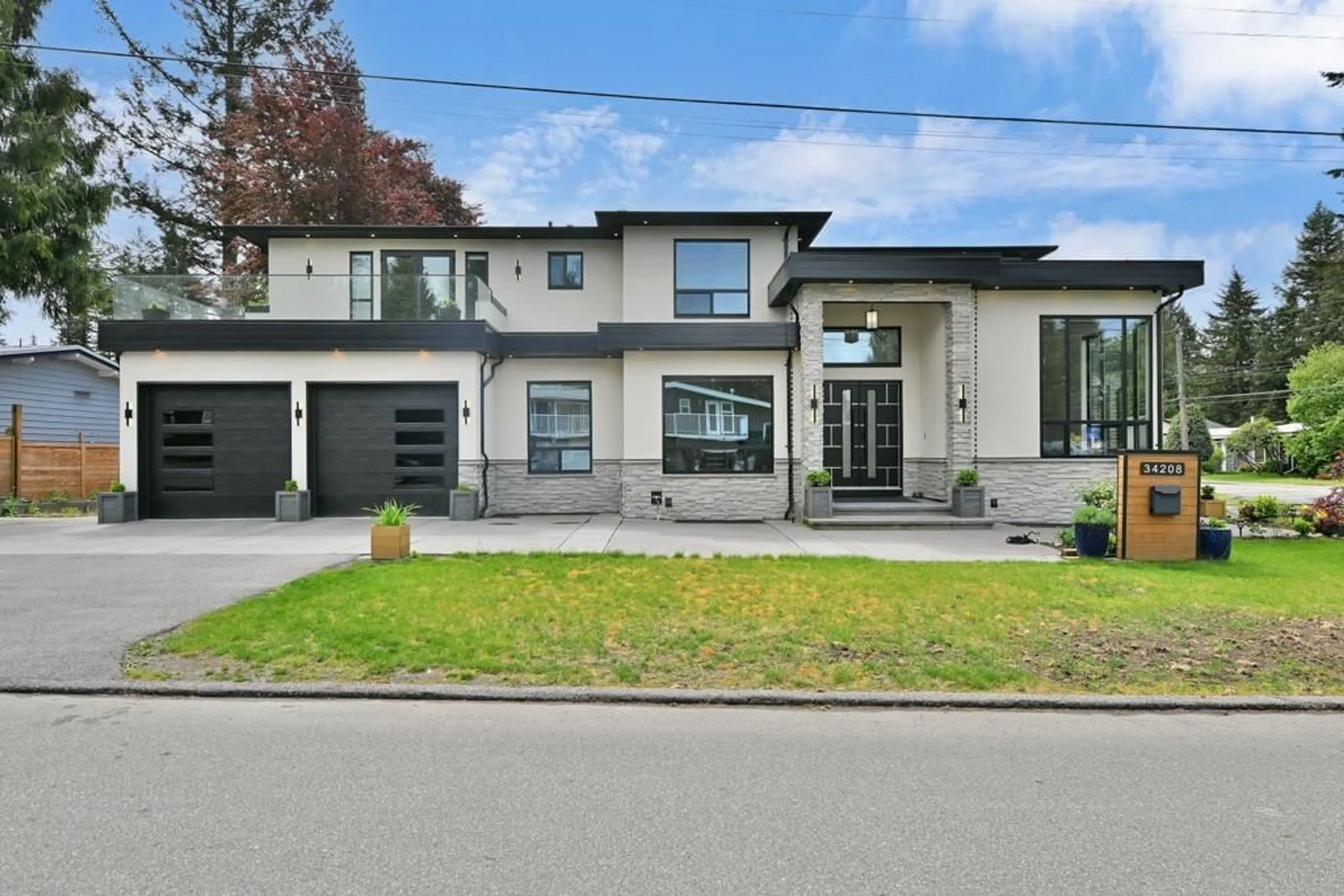 Home with brick exterior material, street for 34208 CEDAR, Abbotsford British Columbia V2S2W2