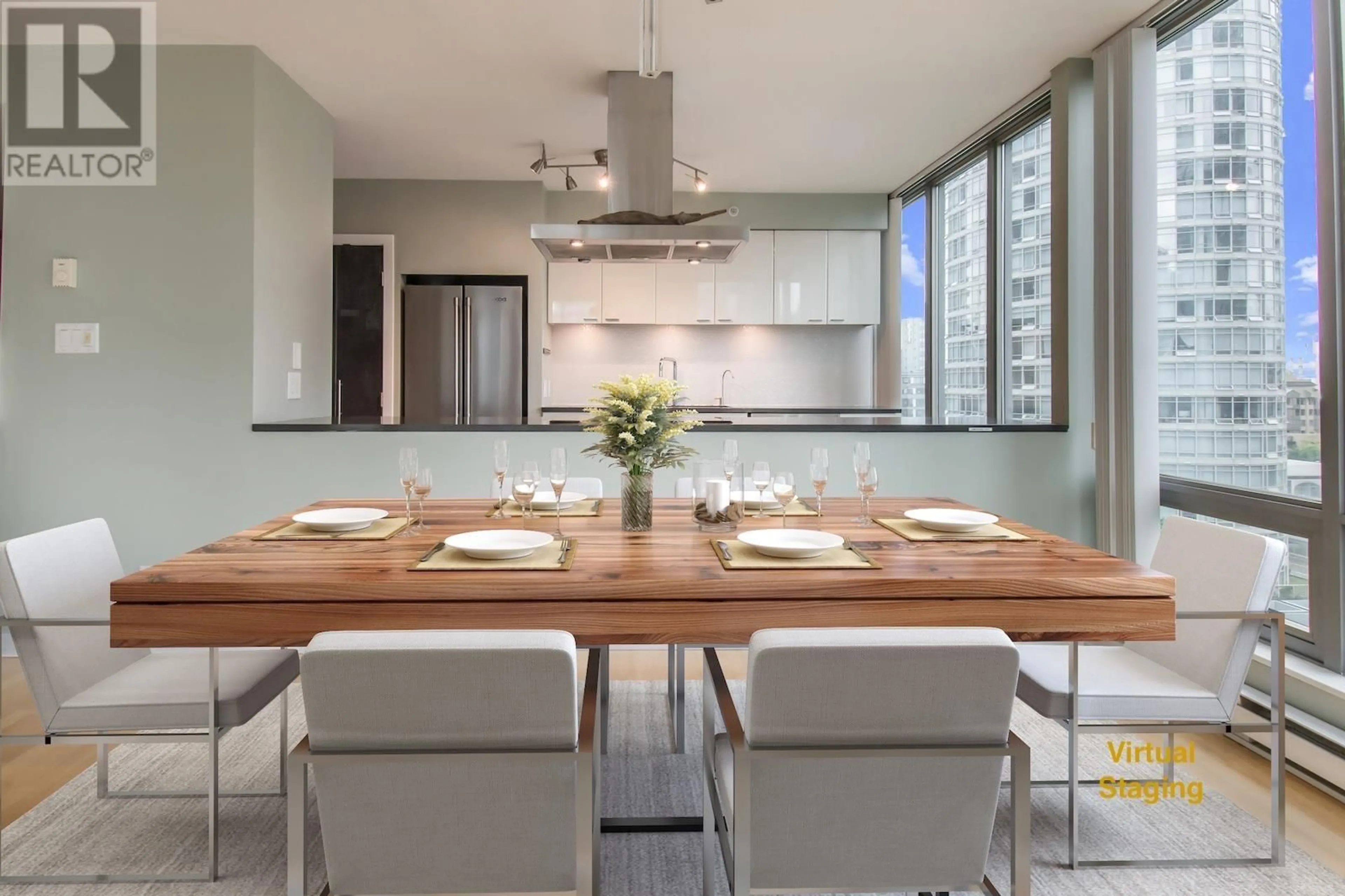 Contemporary kitchen, unknown for 1101 - 1200 GEORGIA STREET, Vancouver British Columbia V6E4R2