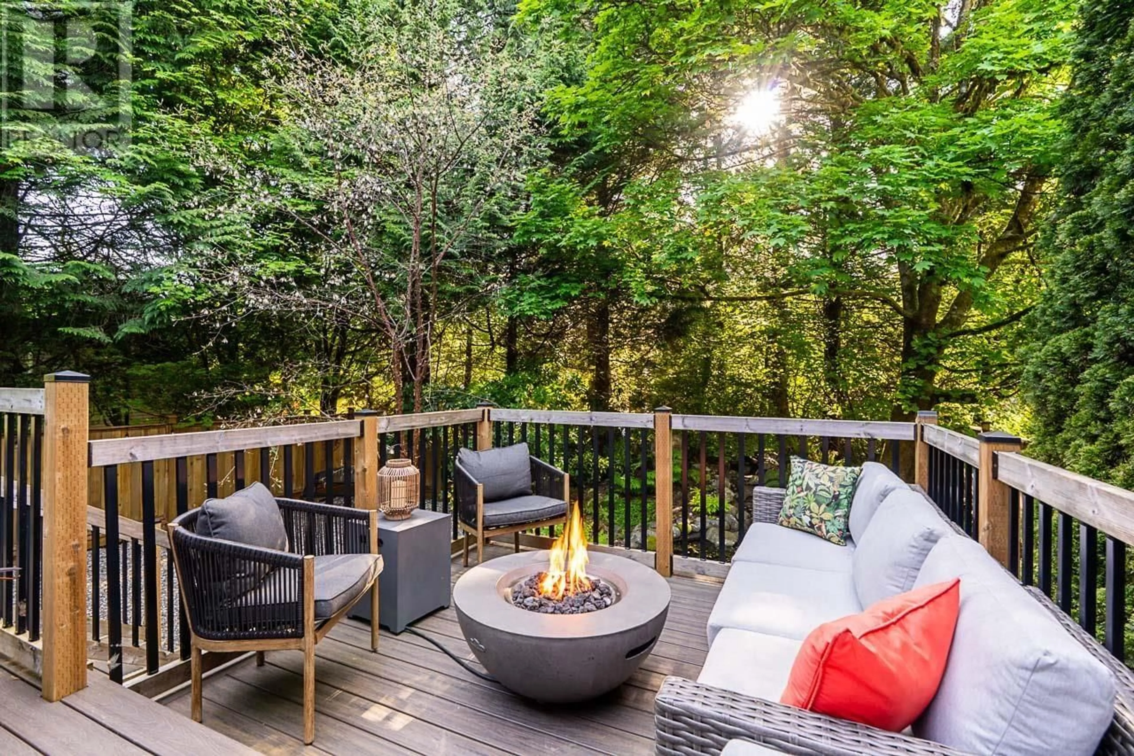 Patio, forest/trees view for 1485 NORTON COURT, North Vancouver British Columbia V7G2E5