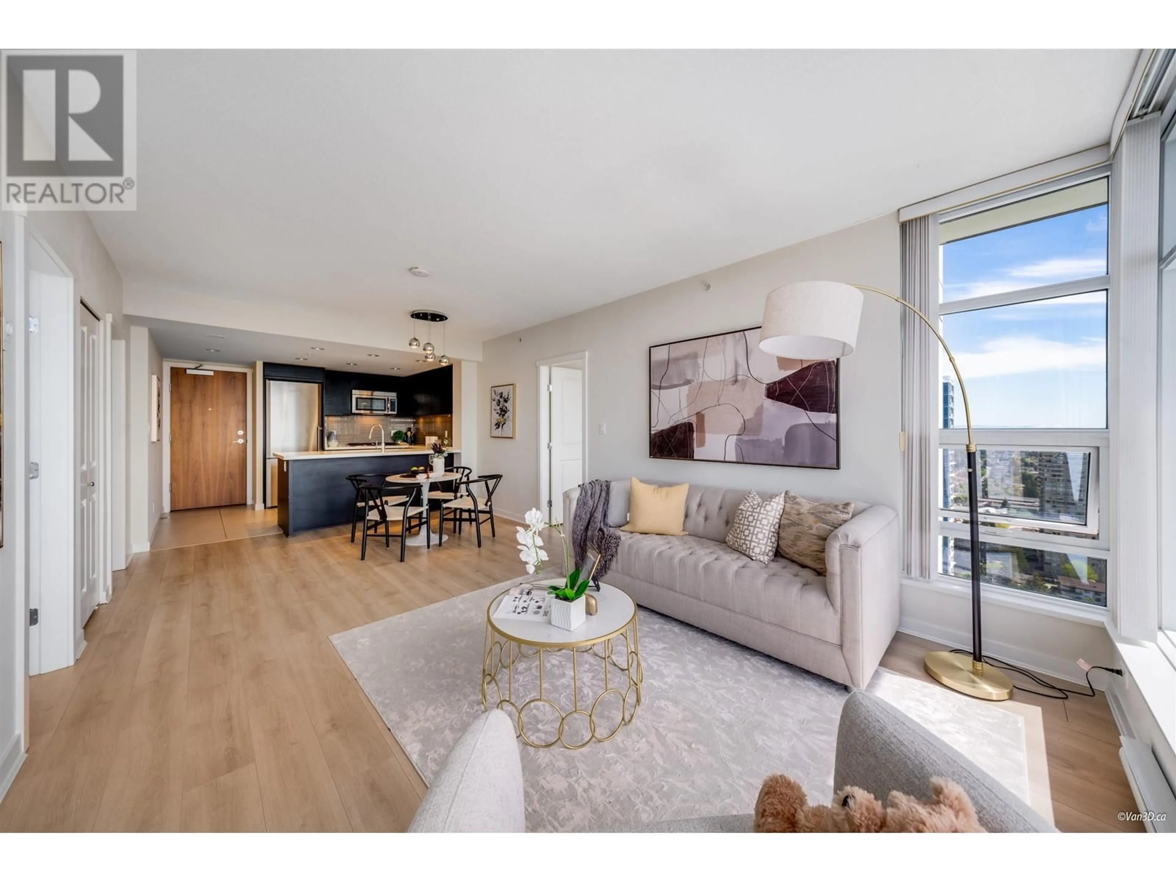 Living room with furniture, unknown for 3607 - 4880 BENNETT STREET, Burnaby British Columbia V5H0C1