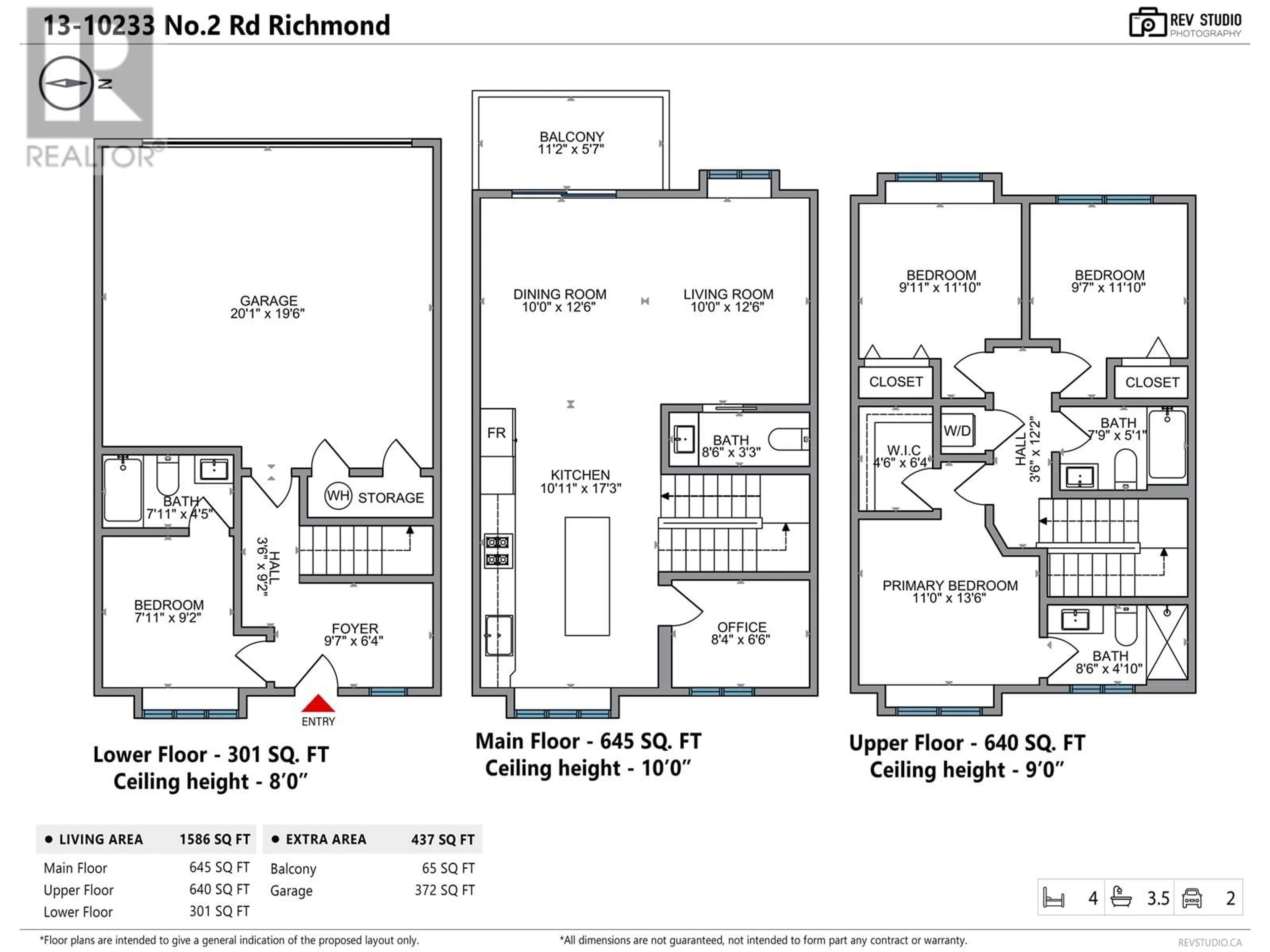 Floor plan for 18 - 10233 NO.2 ROAD, Richmond British Columbia V7E2E4