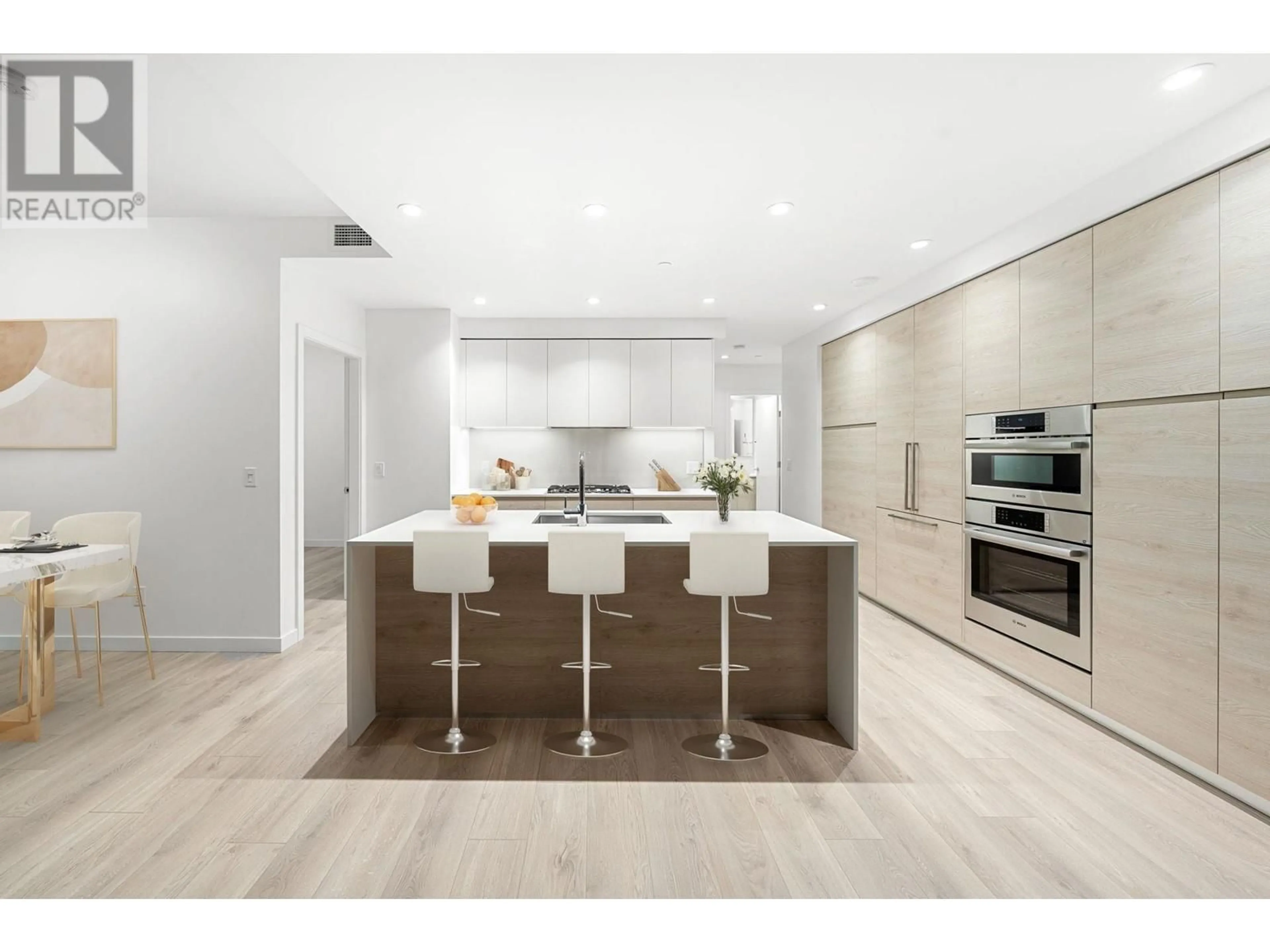 Contemporary kitchen, wood/laminate floor for 1308 - 680 QUAYSIDE DRIVE, New Westminster British Columbia V3M0P2