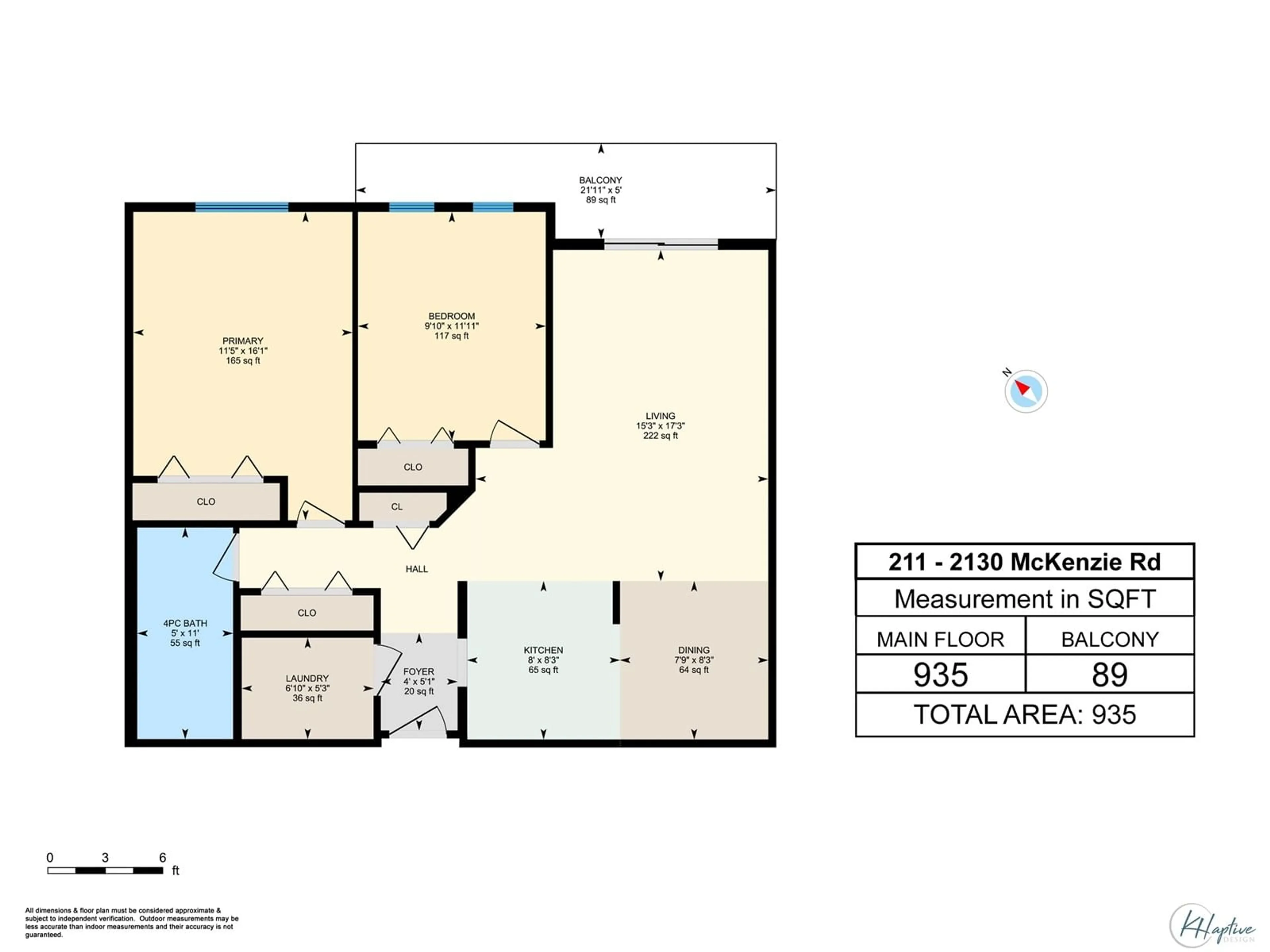 Floor plan for 211 - 2130 MCKENZIE, Abbotsford British Columbia V2S3Z8