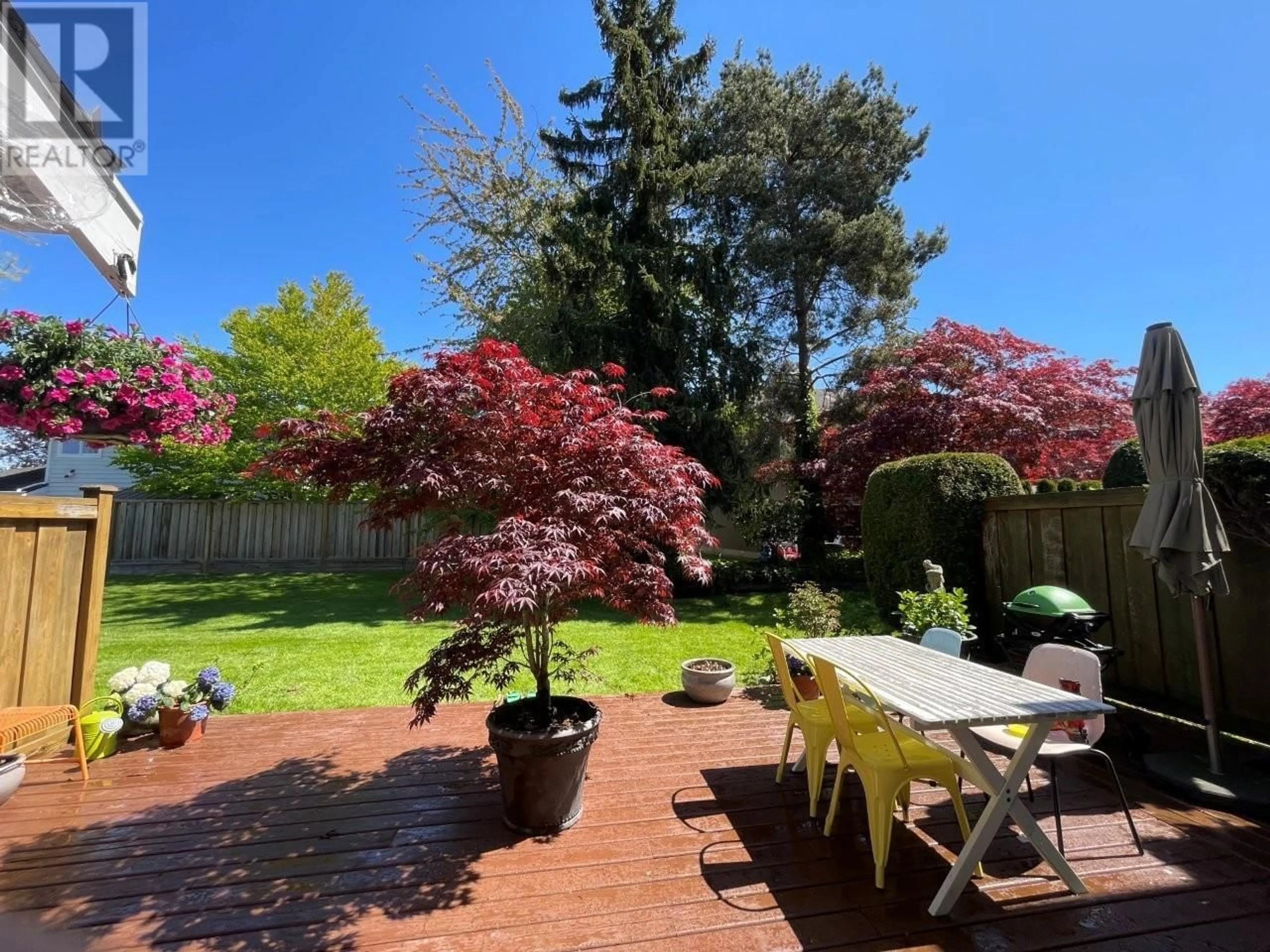 Patio, forest/trees view for 32 - 12331 PHOENIX DRIVE, Richmond British Columbia V7E6C4
