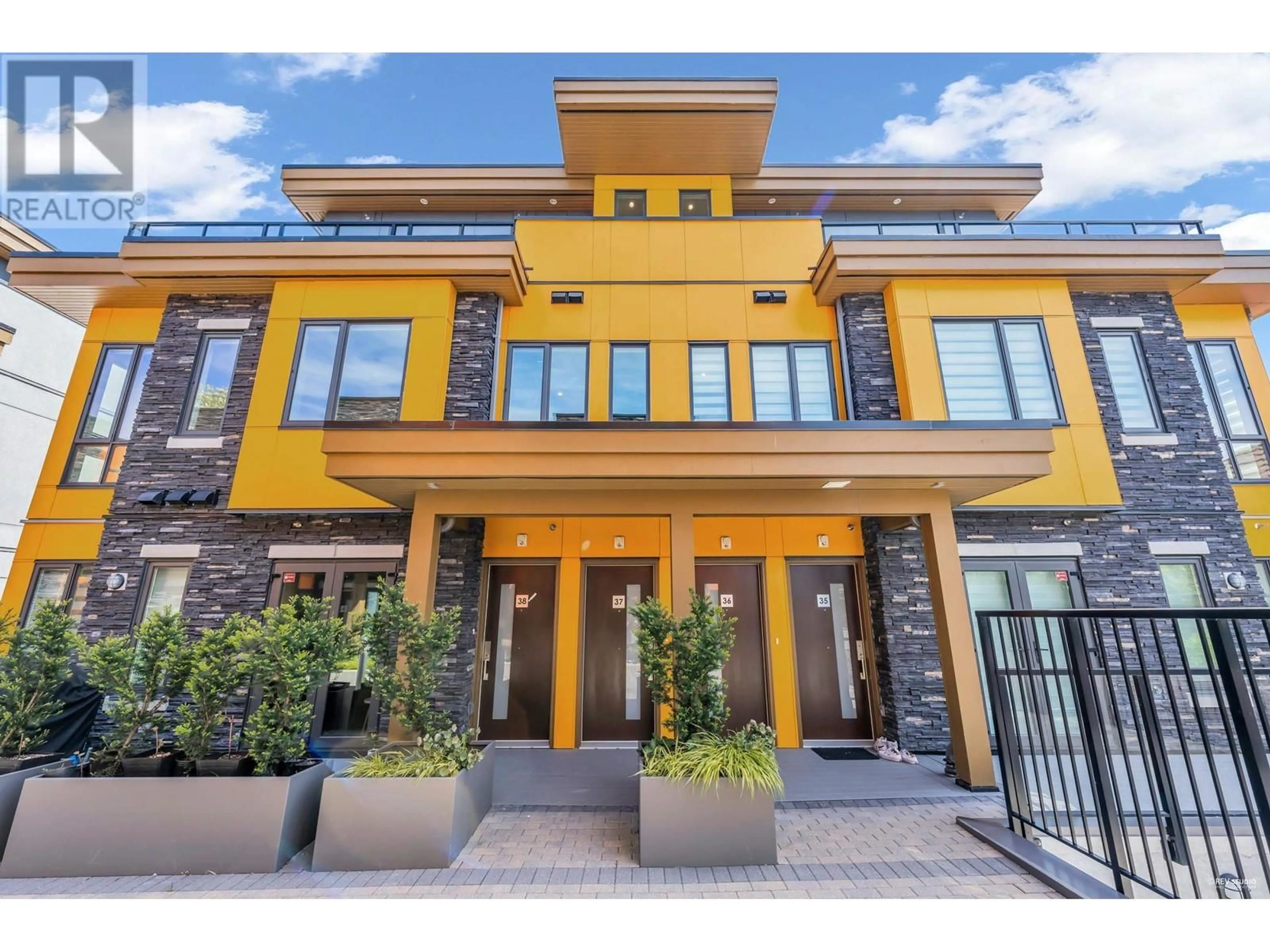 Home with brick exterior material, street for 37 - 7567 OAK STREET, Vancouver British Columbia V6P4A4