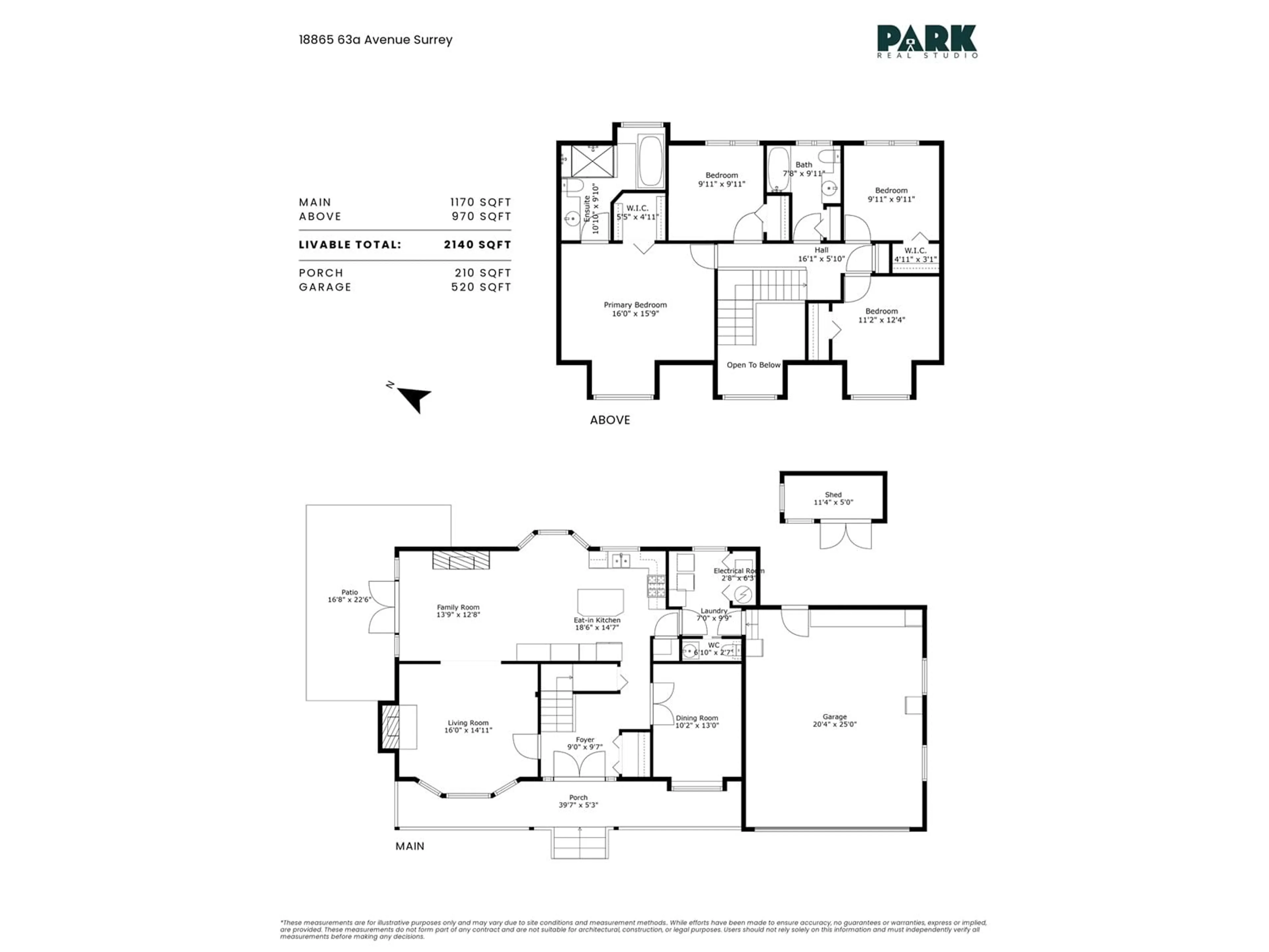 Floor plan for 18865 63A, Surrey British Columbia V3S7W3