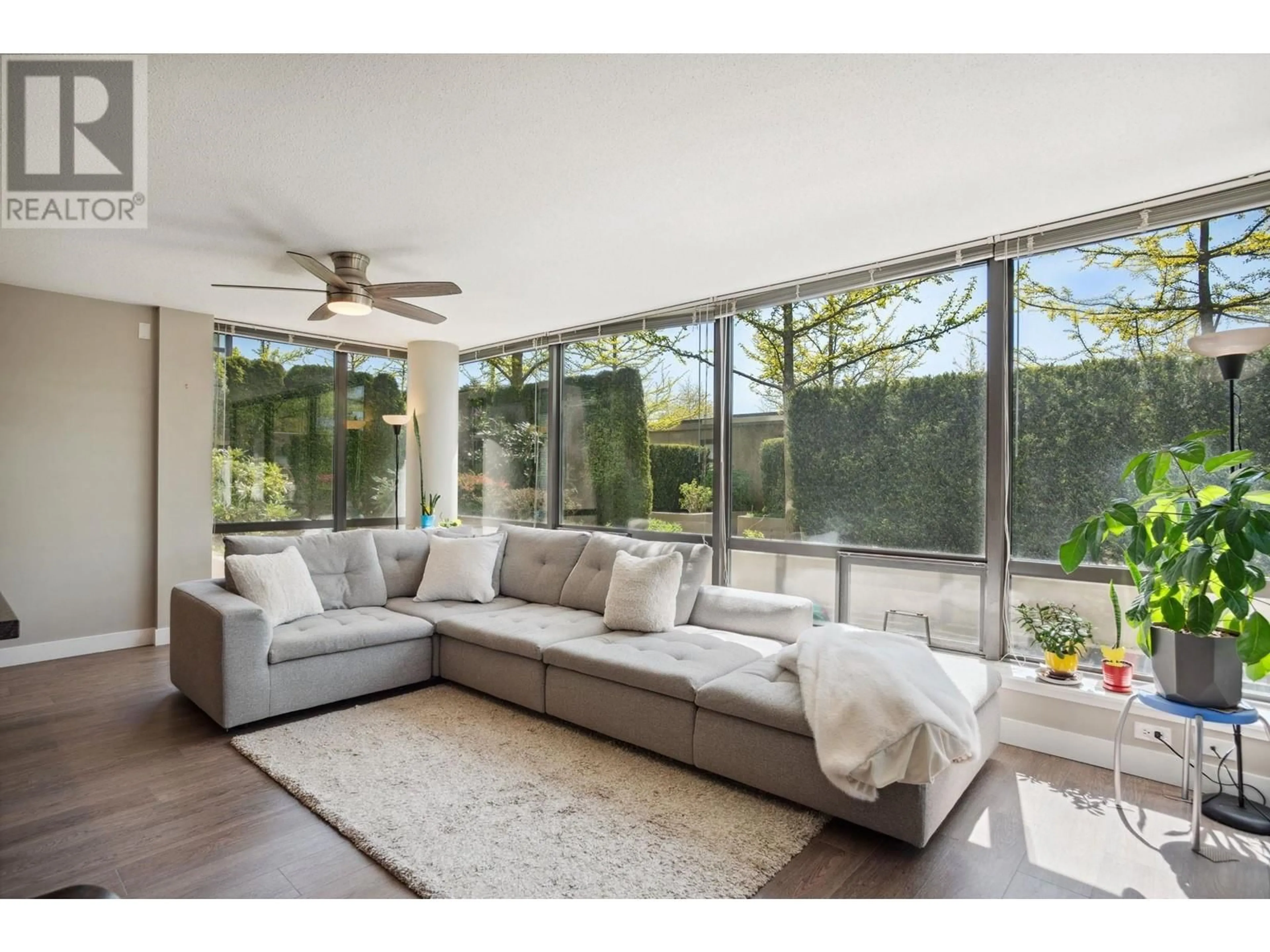 Living room with furniture, ceramic/tile floor for 301 - 9188 COOK ROAD, Richmond British Columbia V6Y4M1