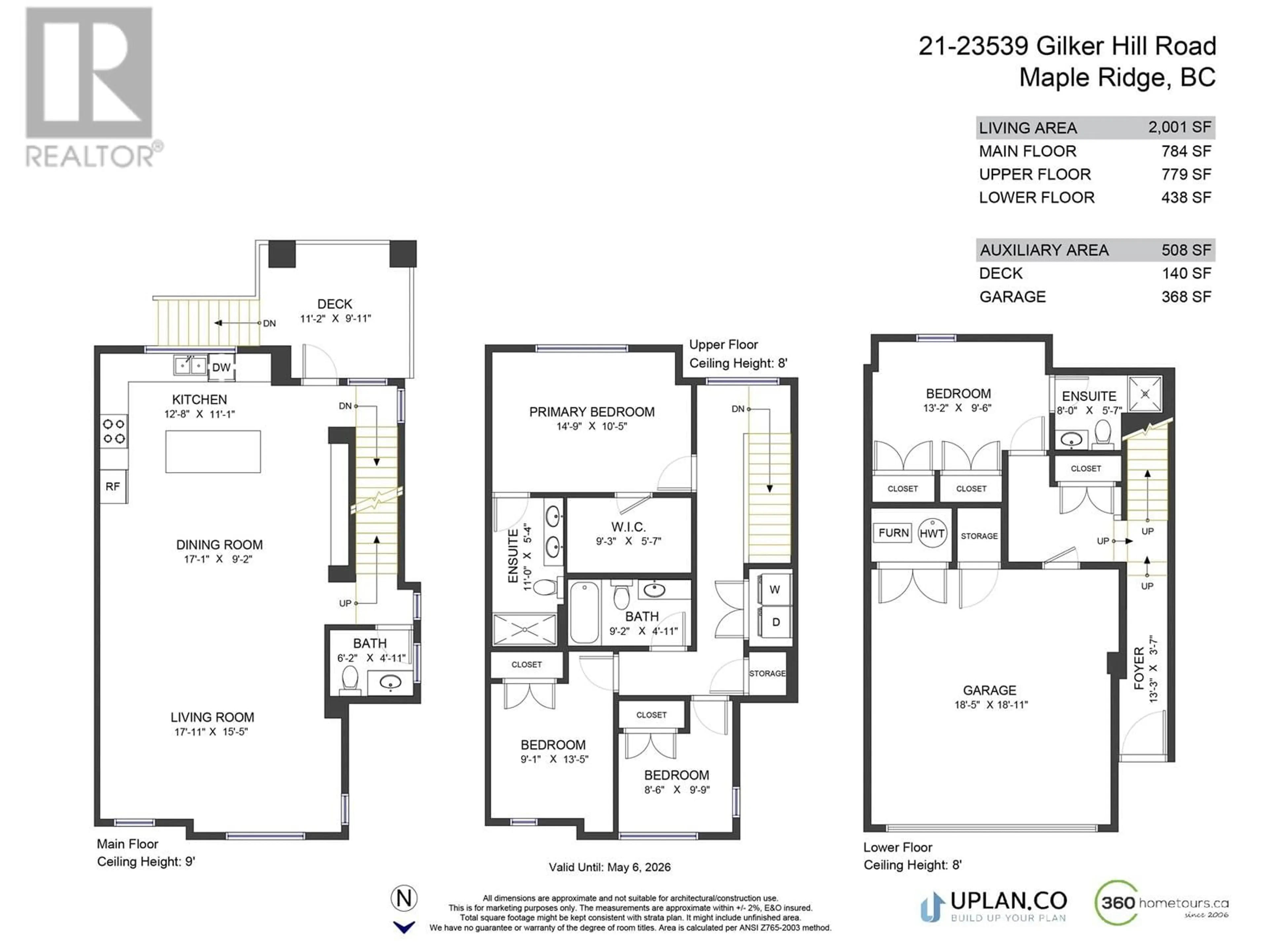 Floor plan for 21 - 23539 GILKER HILL ROAD, Maple Ridge British Columbia V2W1C8