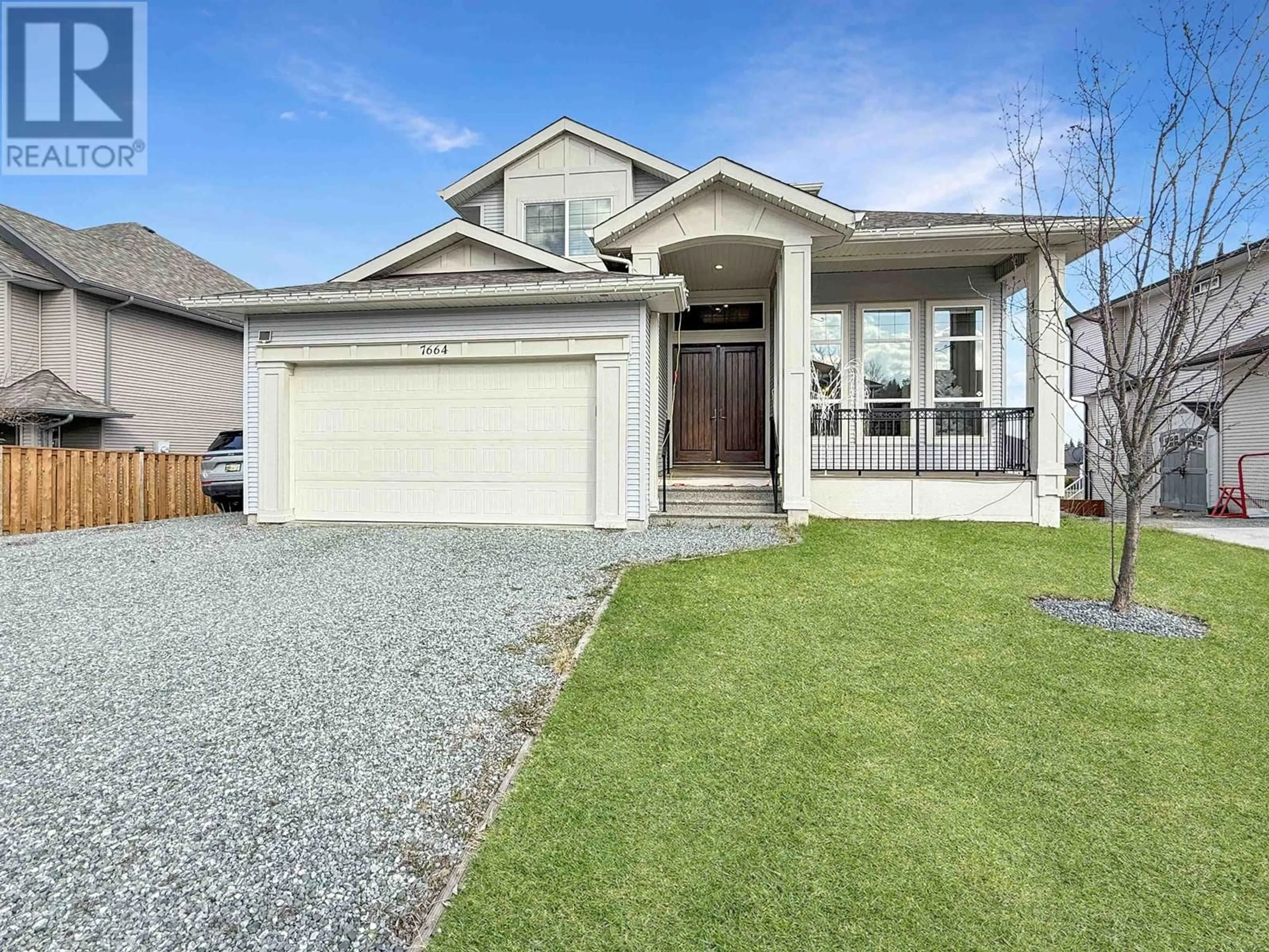 Home with vinyl exterior material, street for 7664 EASTVIEW STREET, Prince George British Columbia V2N6X9