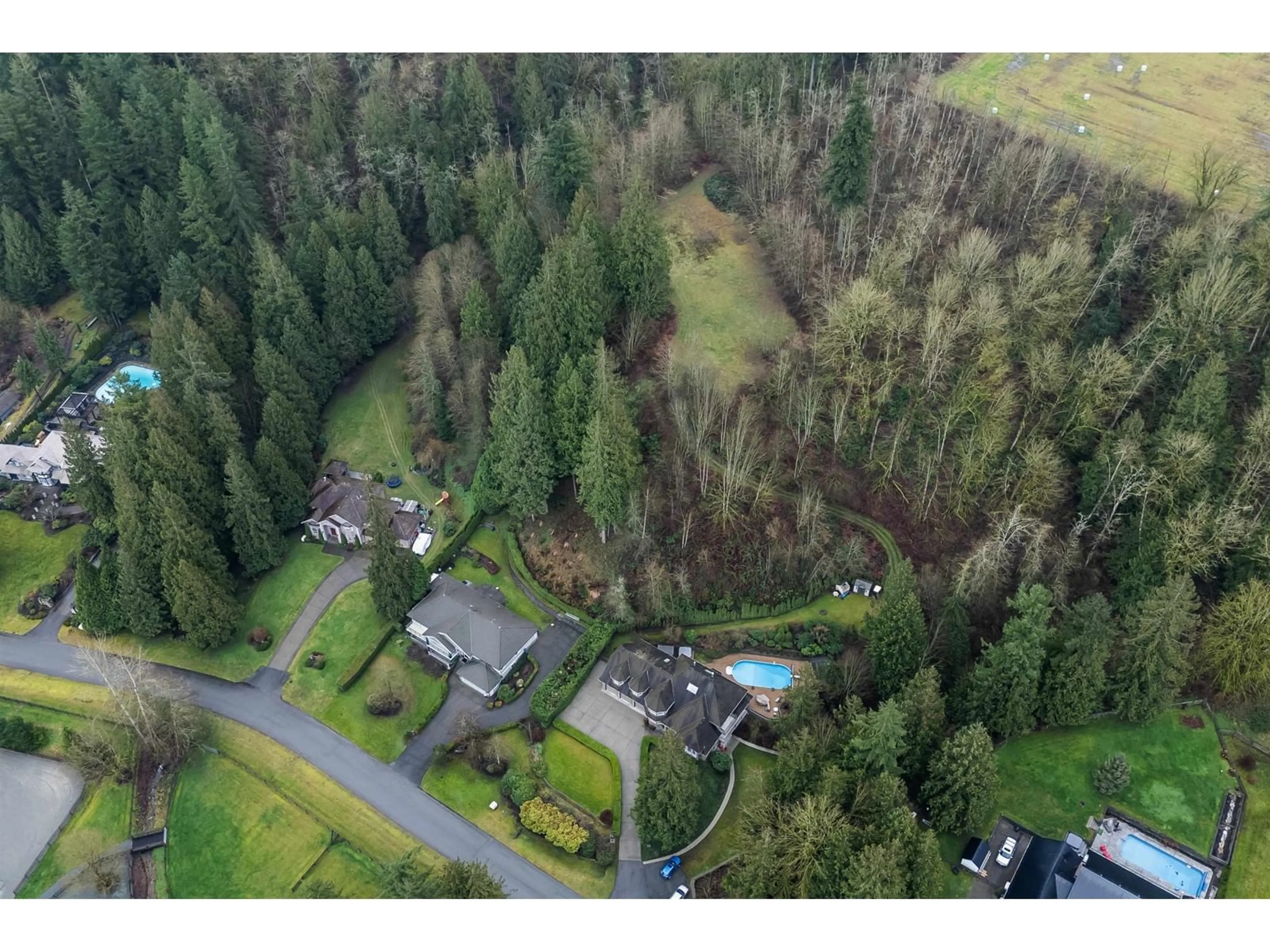 A pic from outside/outdoor area/front of a property/back of a property/a pic from drone, forest/trees view for 25754 82, Langley British Columbia V1M2M8