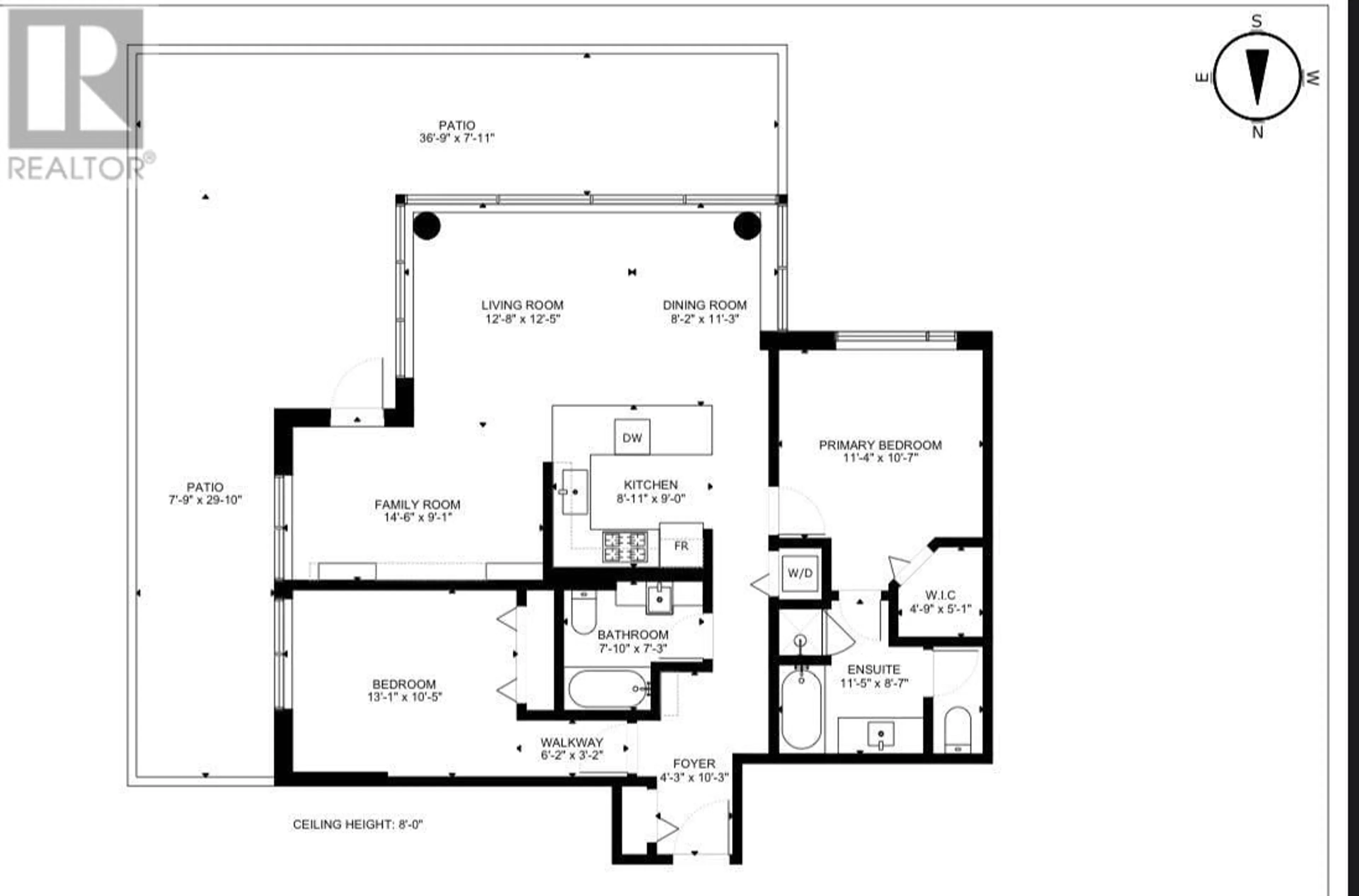 Floor plan for 308 - 9188 COOK ROAD, Richmond British Columbia V6Y4M1