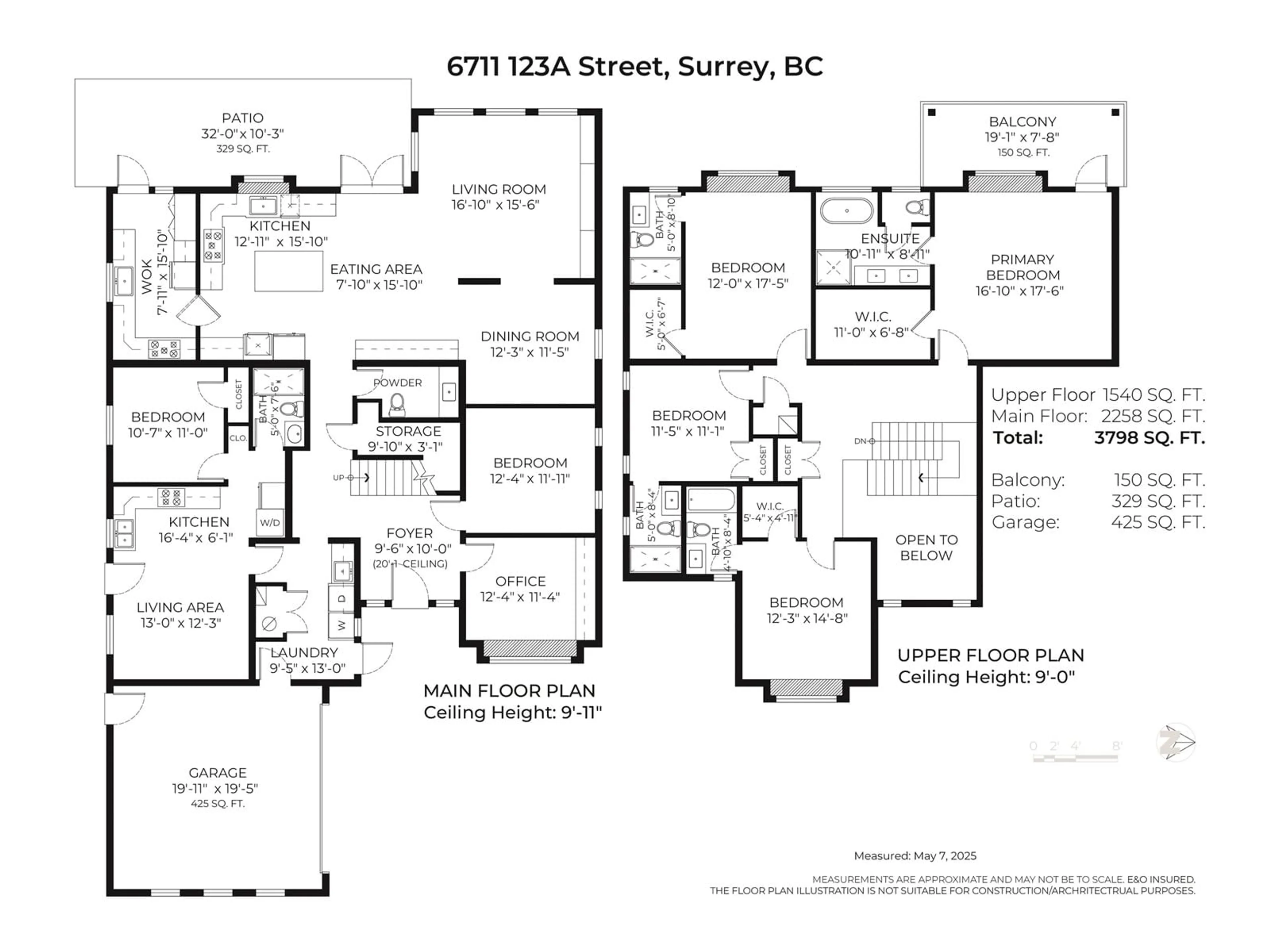 Floor plan for 6711 123A, Surrey British Columbia V3W0Z1