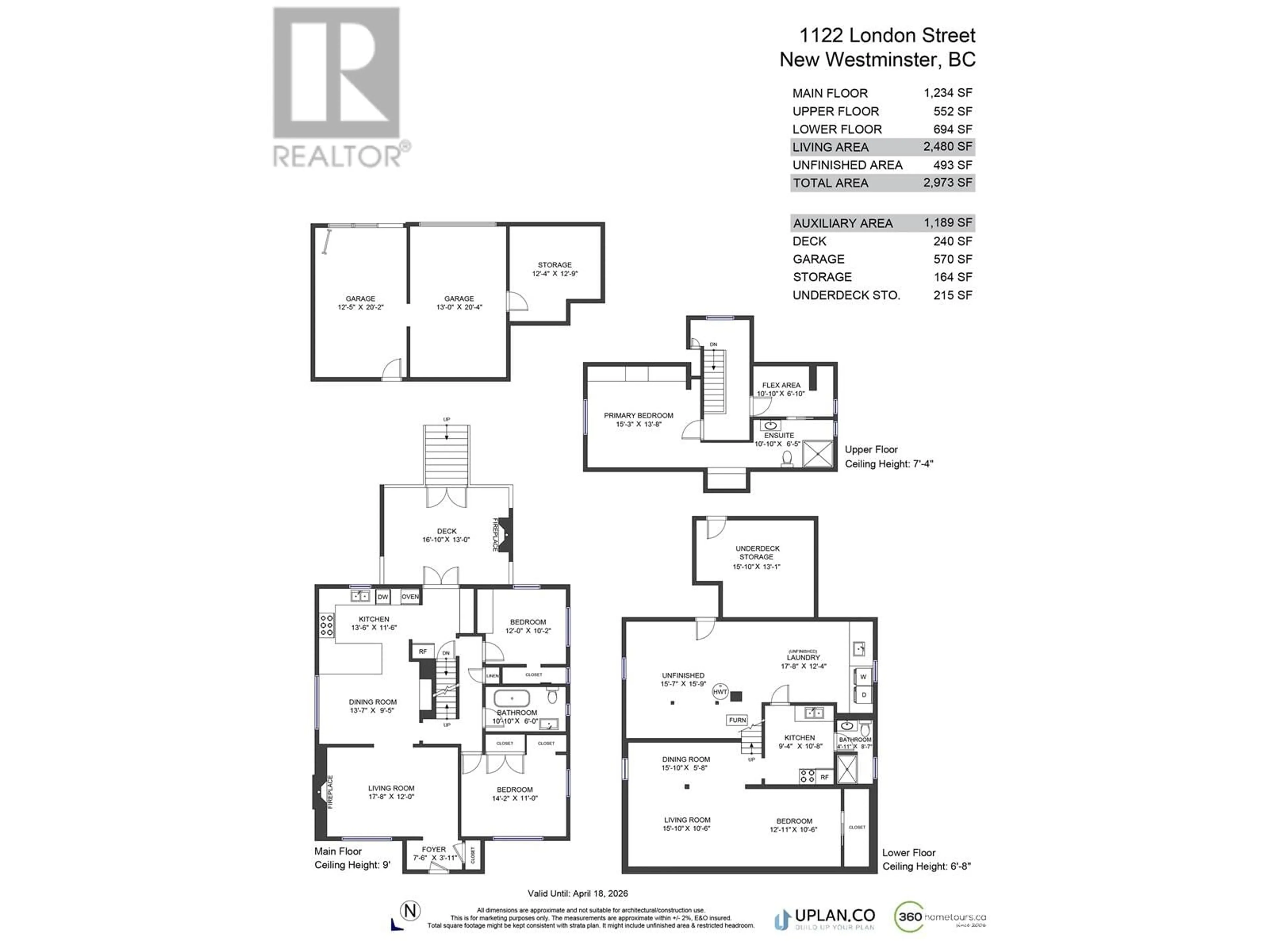 Floor plan for 1122 LONDON STREET, New Westminster British Columbia V3M3C1