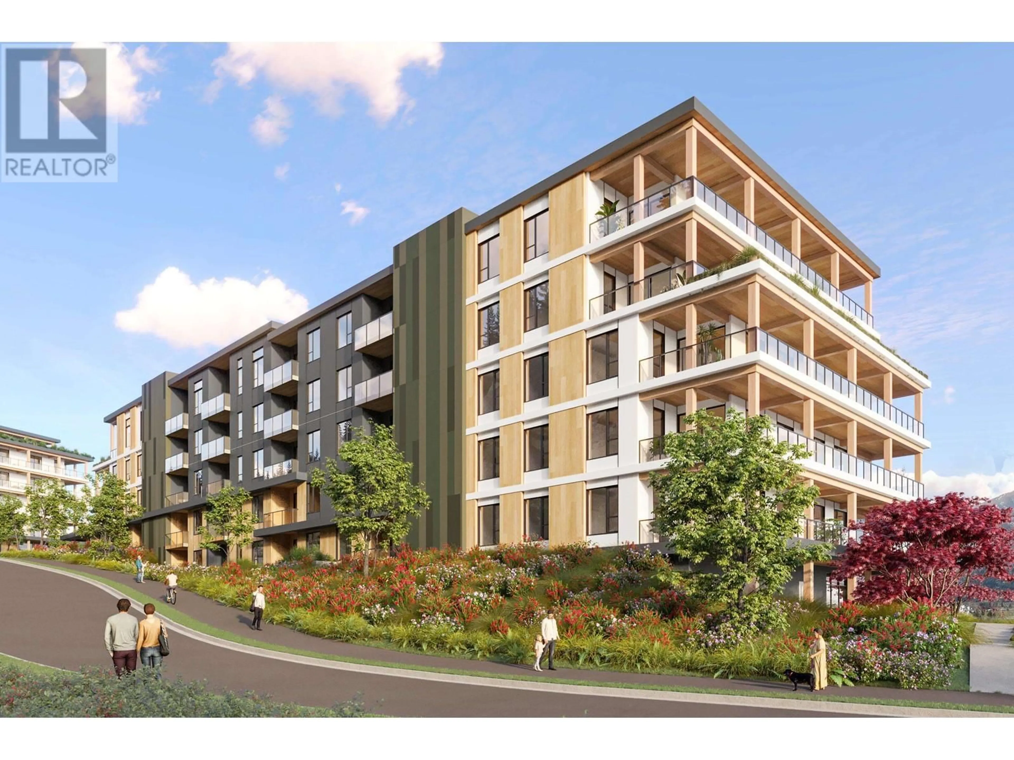 A pic from outside/outdoor area/front of a property/back of a property/a pic from drone, building for 101 - 1050 FINCH DRIVE, Squamish British Columbia V0V0V0