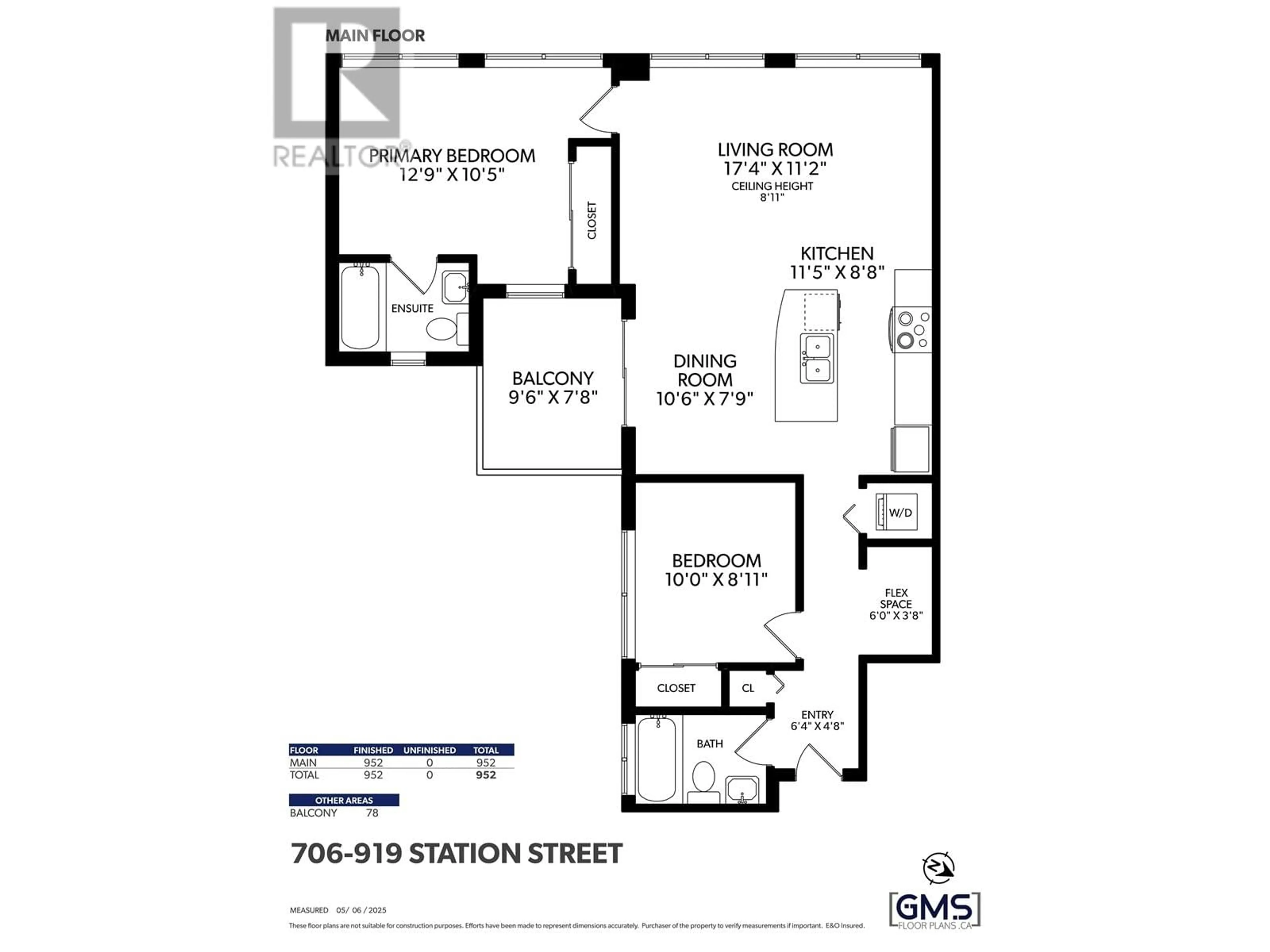 Floor plan for 706 - 919 STATION STREET, Vancouver British Columbia V6A4L9