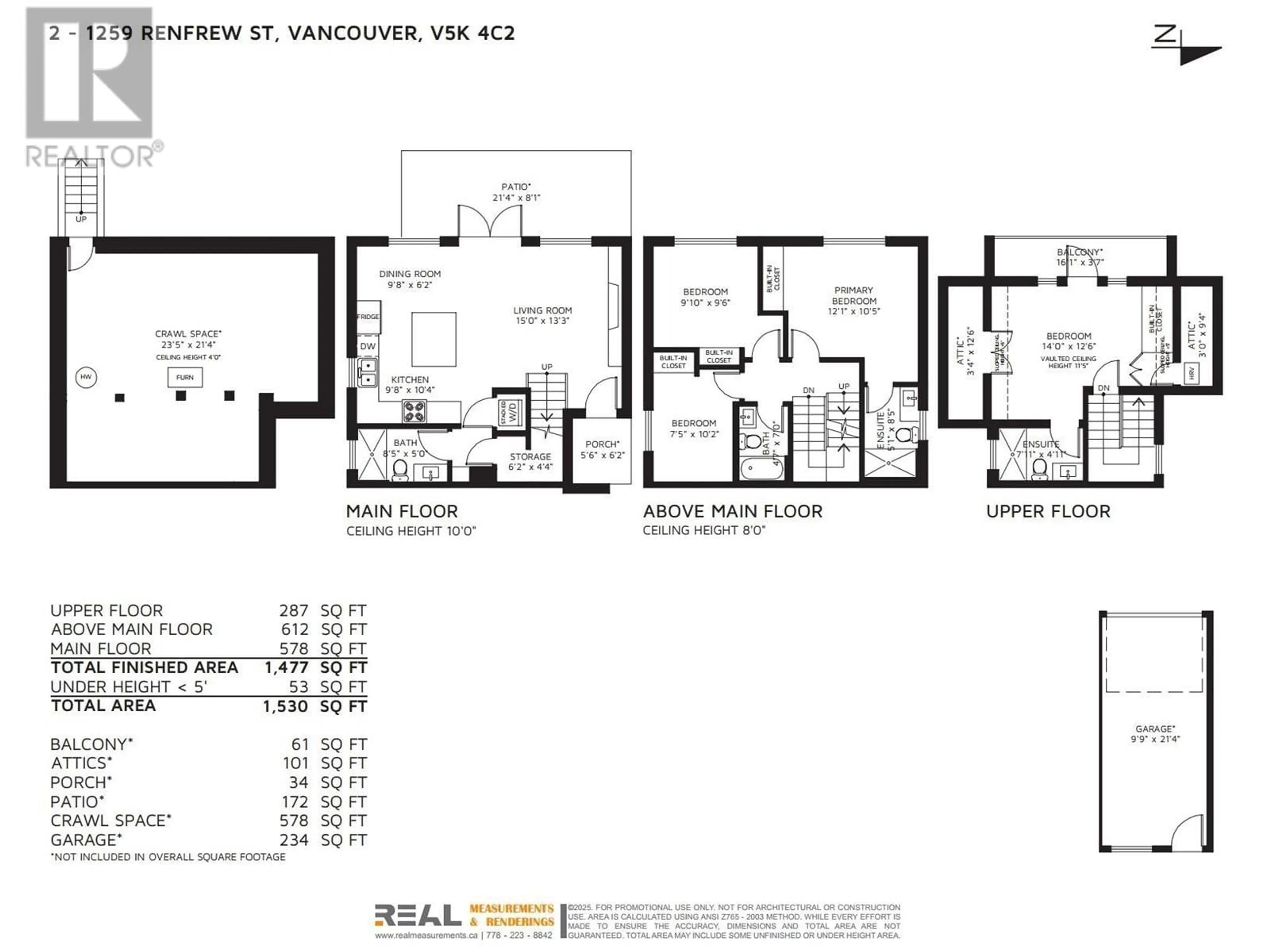 Floor plan for 2 - 1259 RENFREW STREET, Vancouver British Columbia V5K4C2
