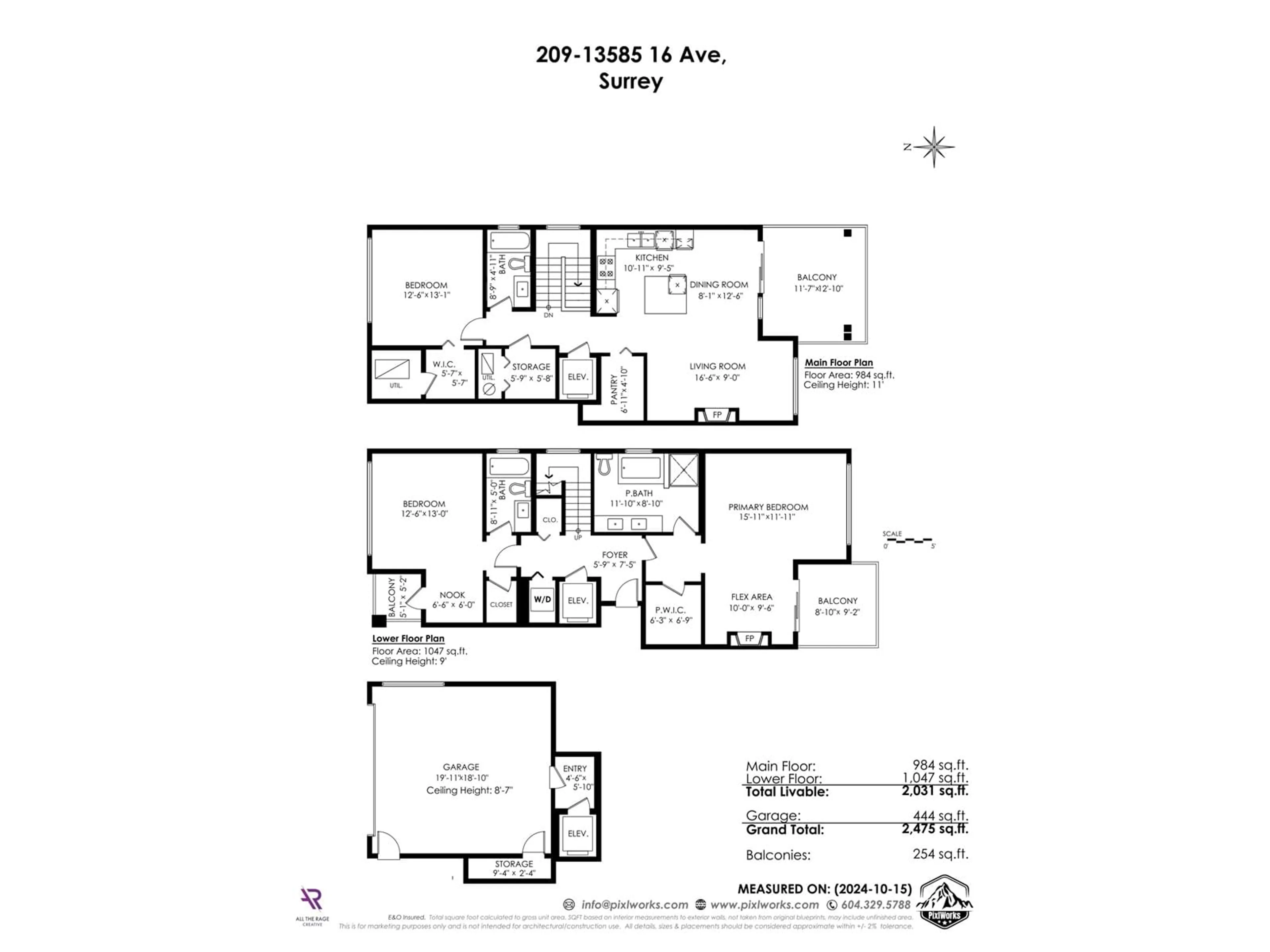 Floor plan for 209 - 13585 16, Surrey British Columbia V4A1P6
