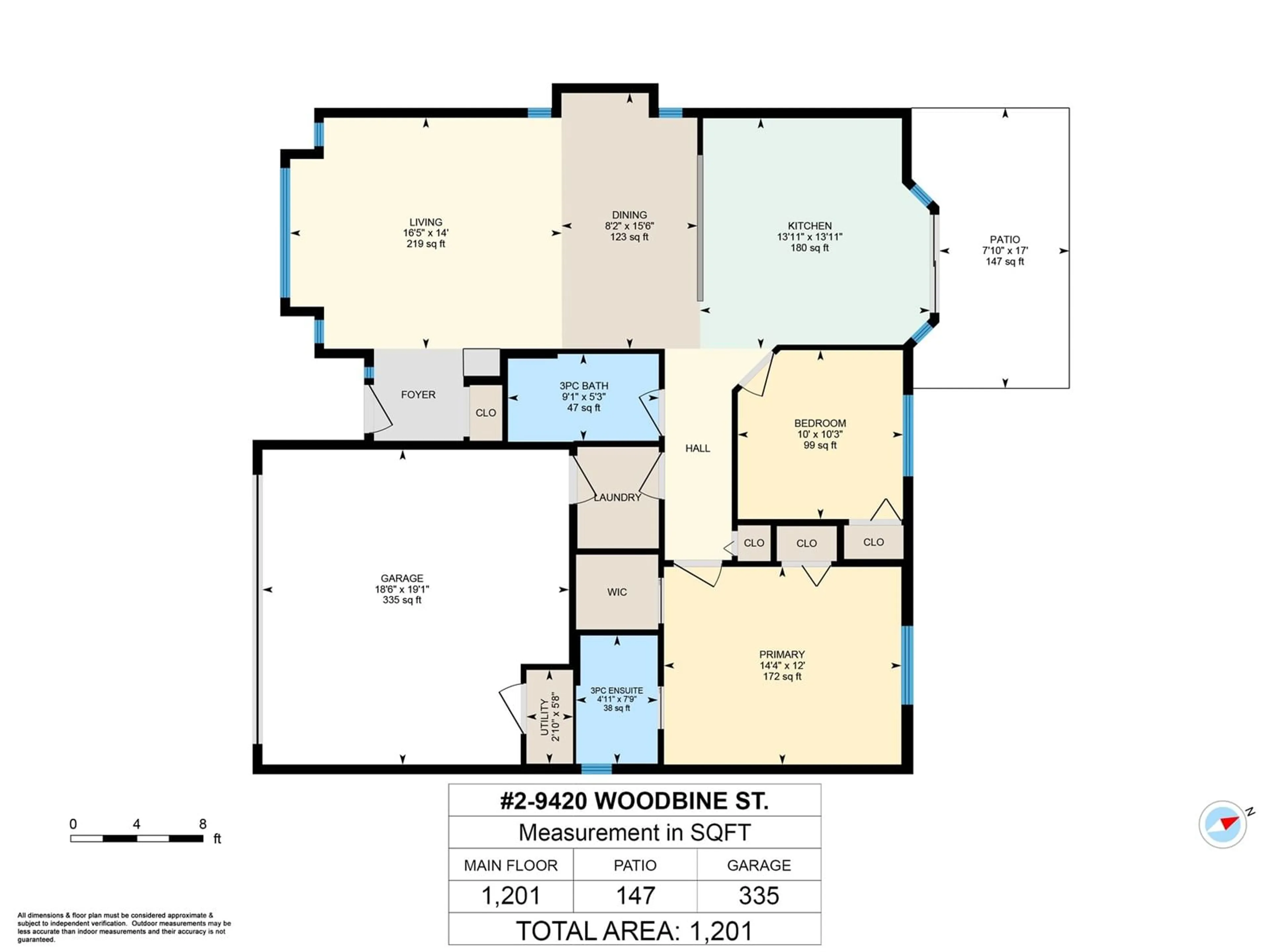 Floor plan for 2 - 9420 WOODBINE STREET, Chilliwack British Columbia V2P5S4
