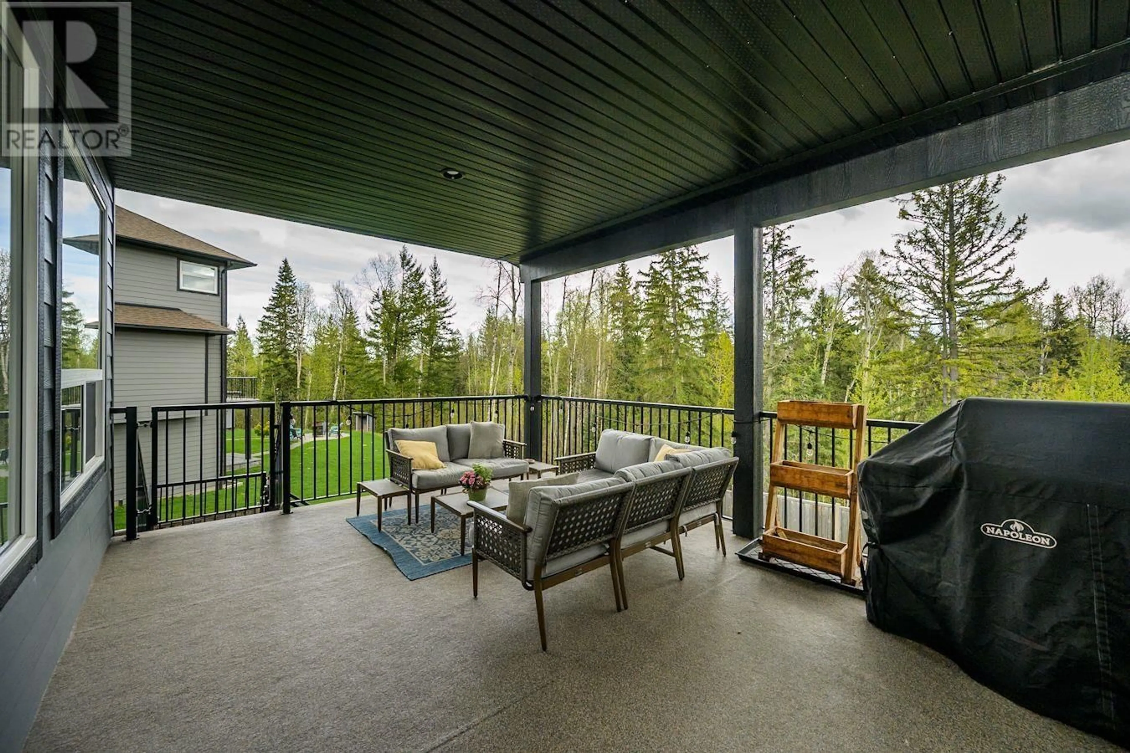Patio, forest/trees view for 2955 MAURICE DRIVE, Prince George British Columbia V2N0C8