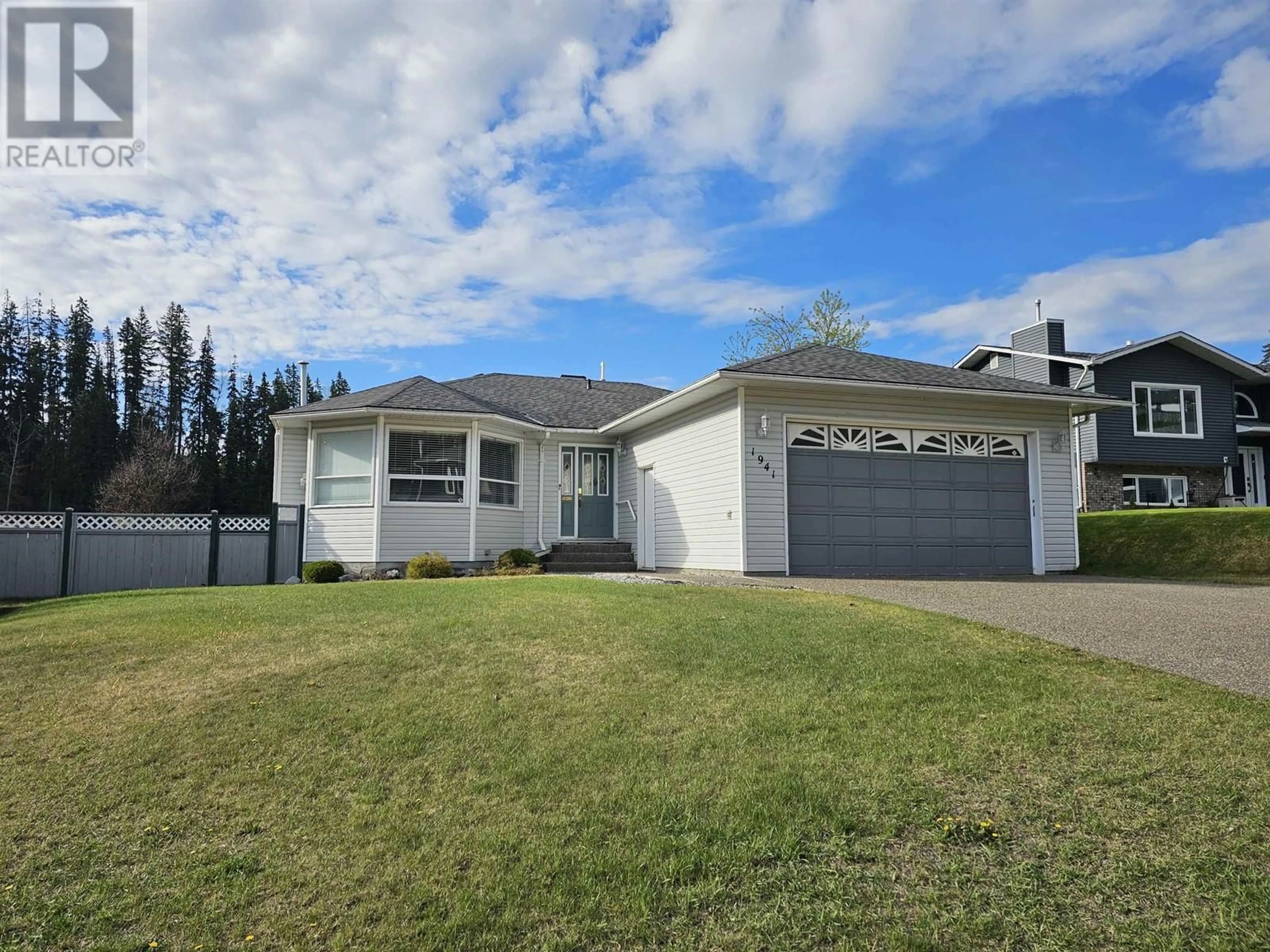 Home with vinyl exterior material, street for 1941 CLEARWOOD CRESCENT, Prince George British Columbia V2K4R1