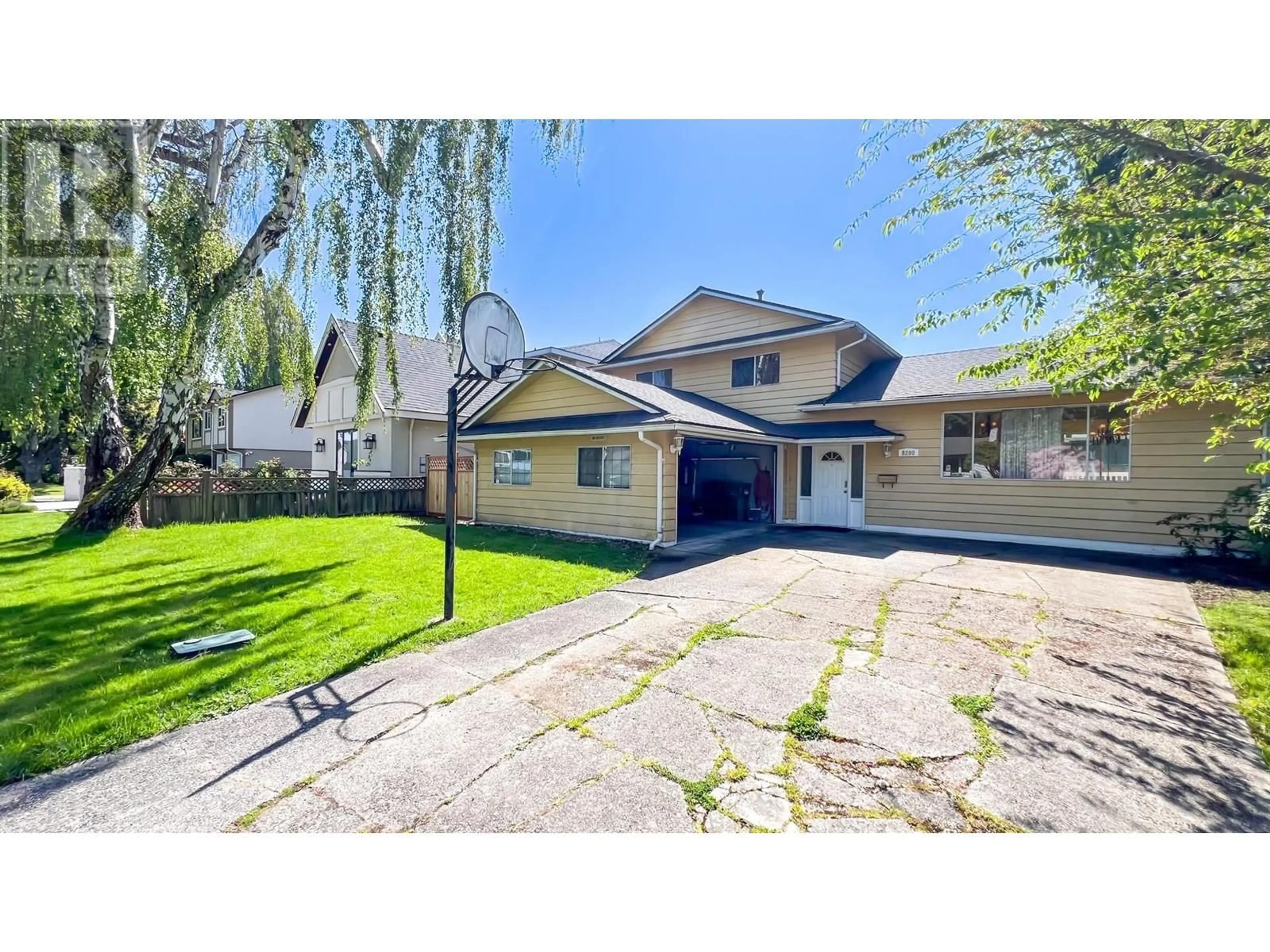 A pic from outside/outdoor area/front of a property/back of a property/a pic from drone, street for 8200 ROSEBANK CRESCENT, Richmond British Columbia V7A2K6