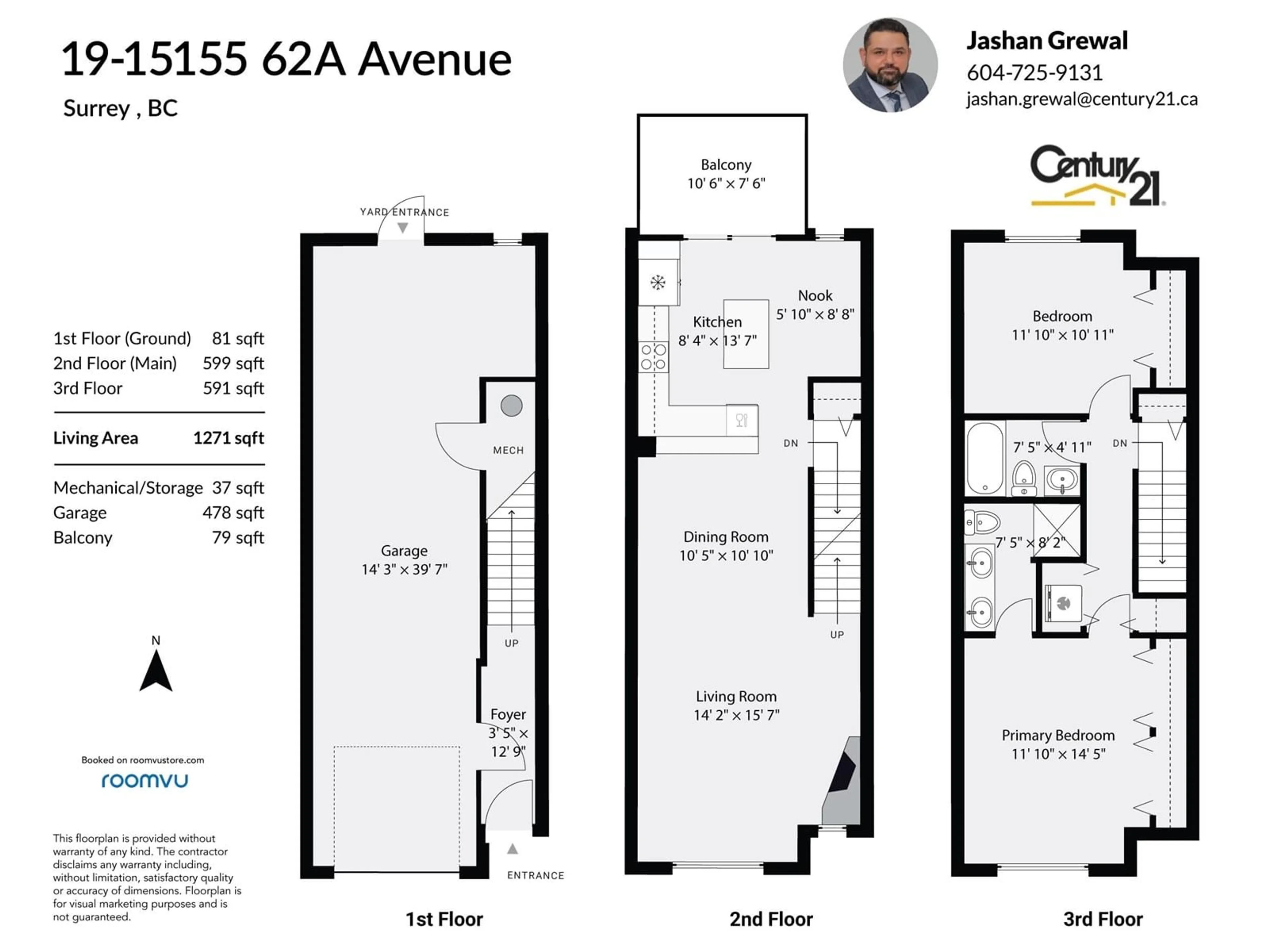 Floor plan for 19 - 15155 62A, Surrey British Columbia V3S8A6