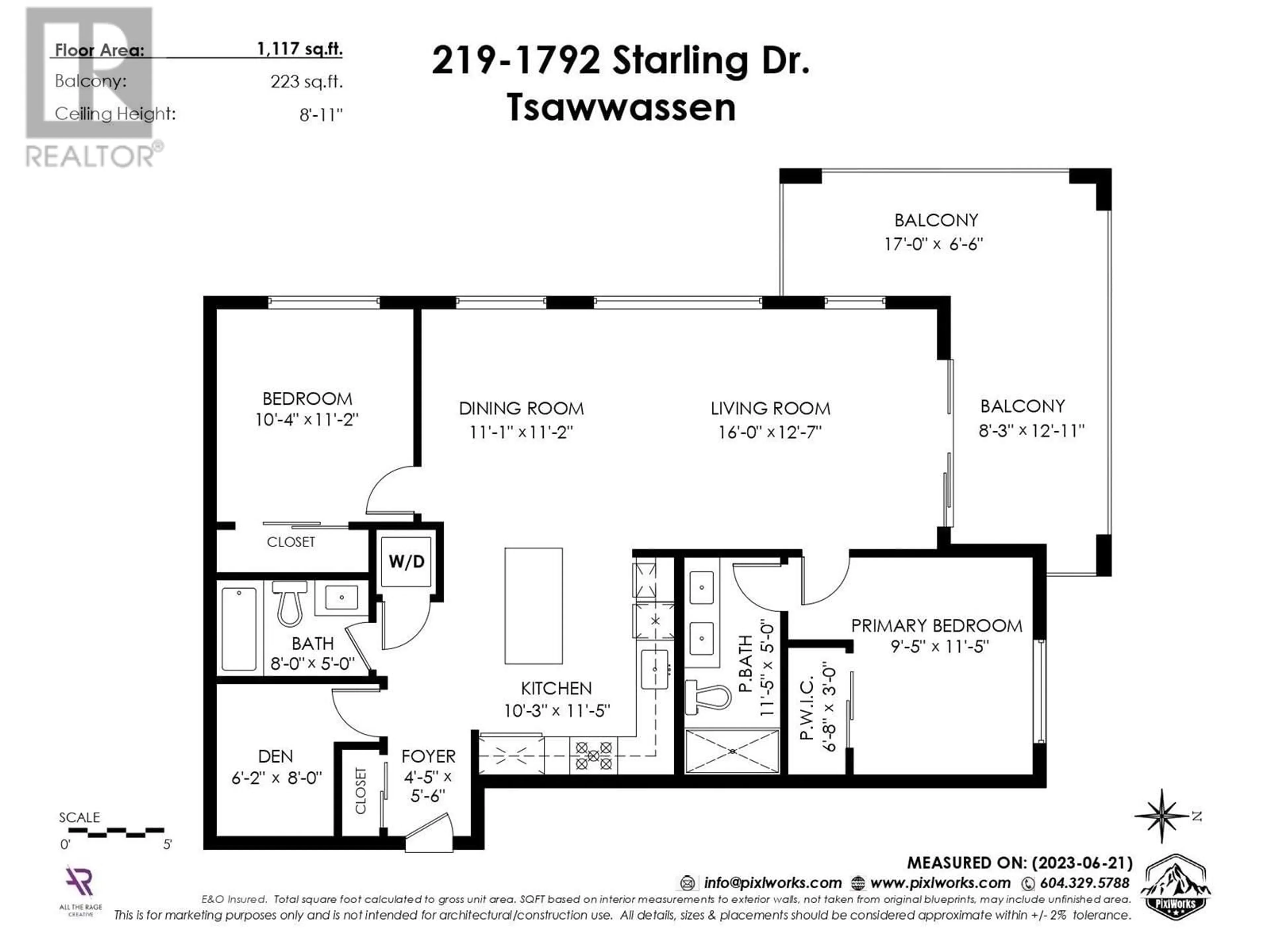 Floor plan for 219 - 1792 STARLING DRIVE, Tsawwassen British Columbia V4M0E4