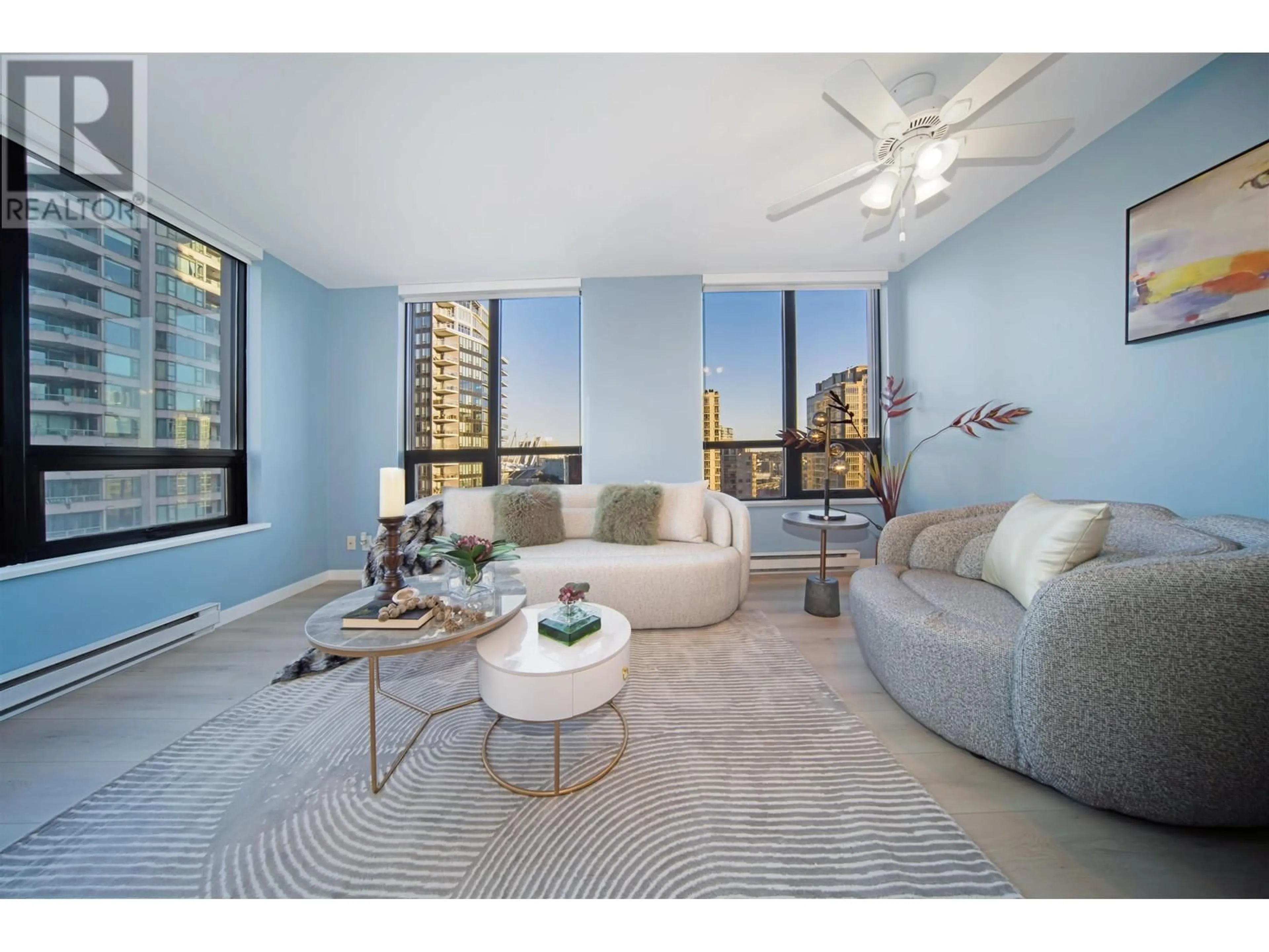 Living room with furniture, unknown for 1802 - 909 MAINLAND STREET, Vancouver British Columbia V6B1S3