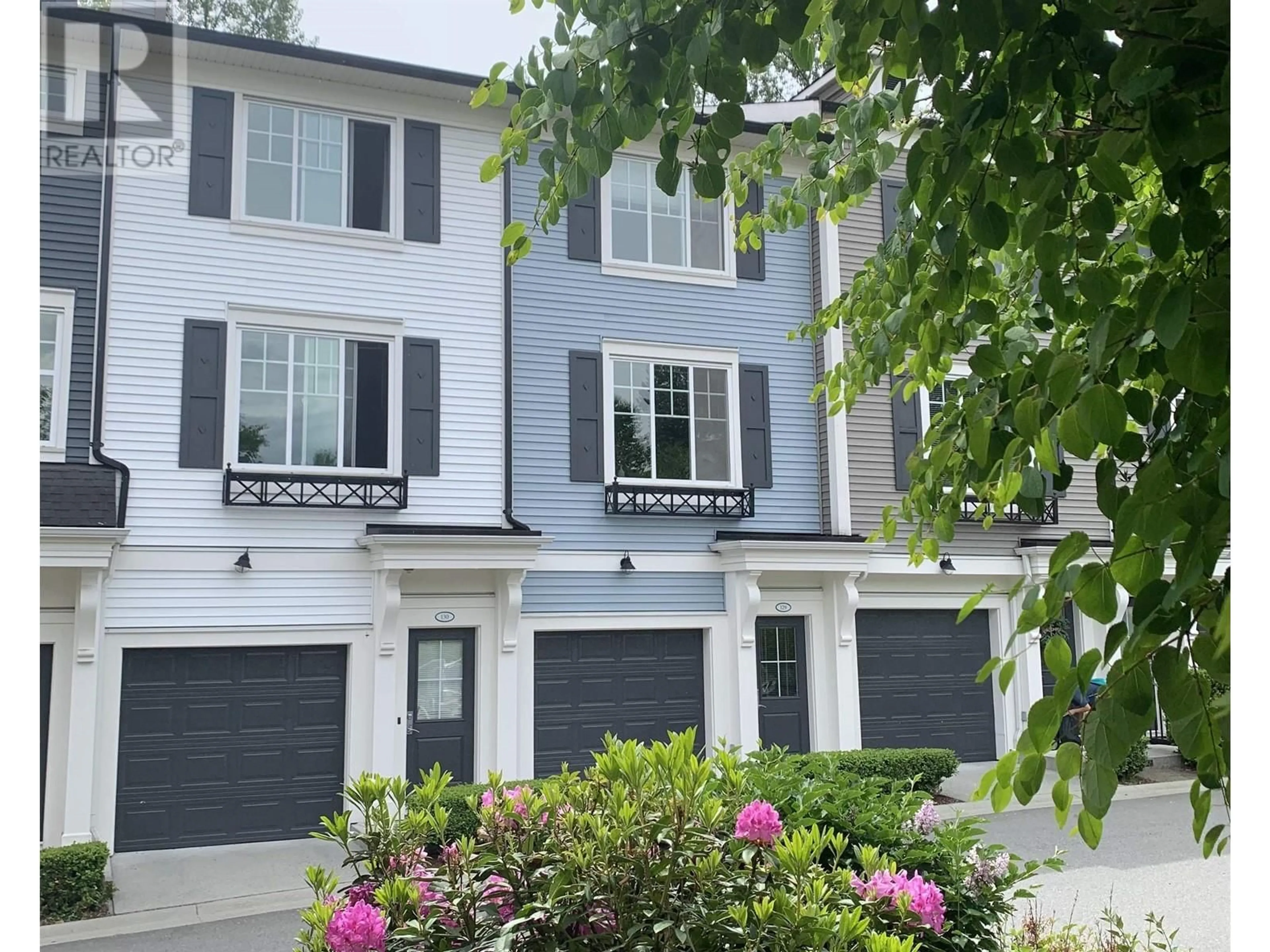 Home with vinyl exterior material, street for 129 - 3010 RIVERBEND DRIVE, Coquitlam British Columbia V3C0B8