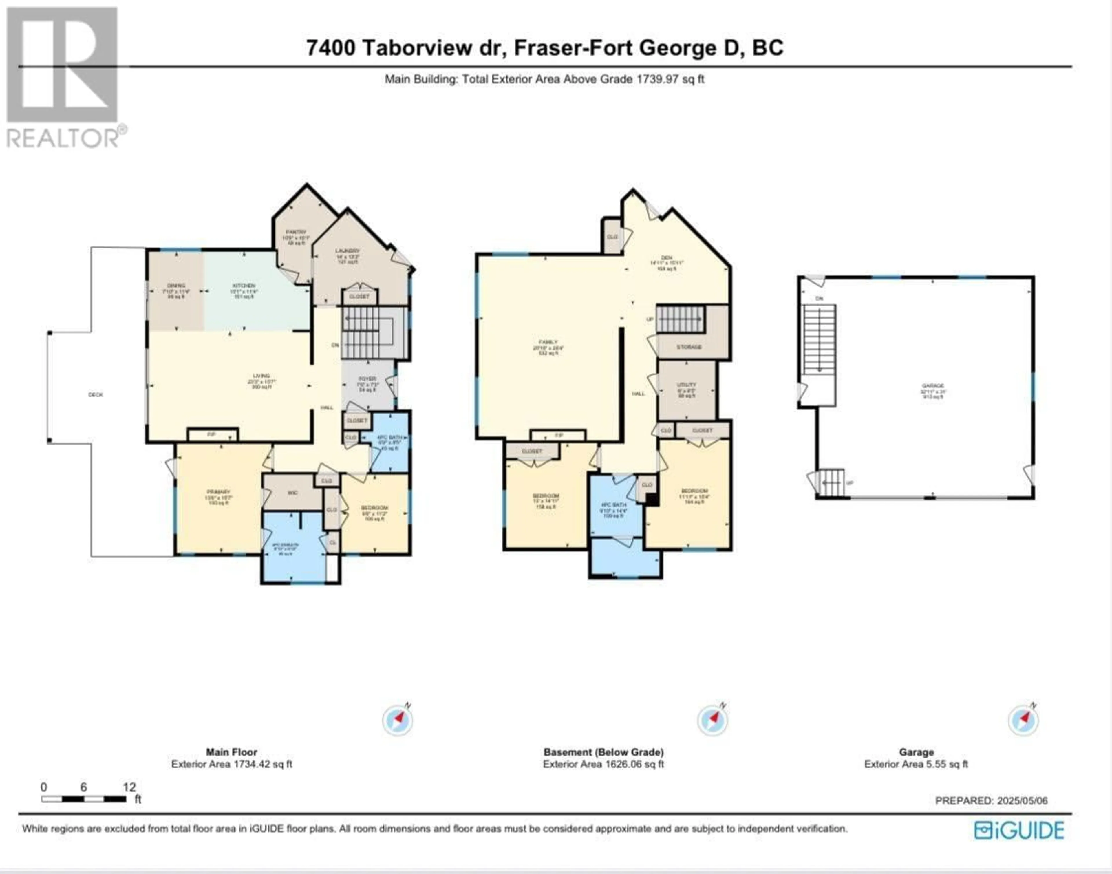 Floor plan for 7400 TABORVIEW DRIVE, Prince George British Columbia V2N5W4