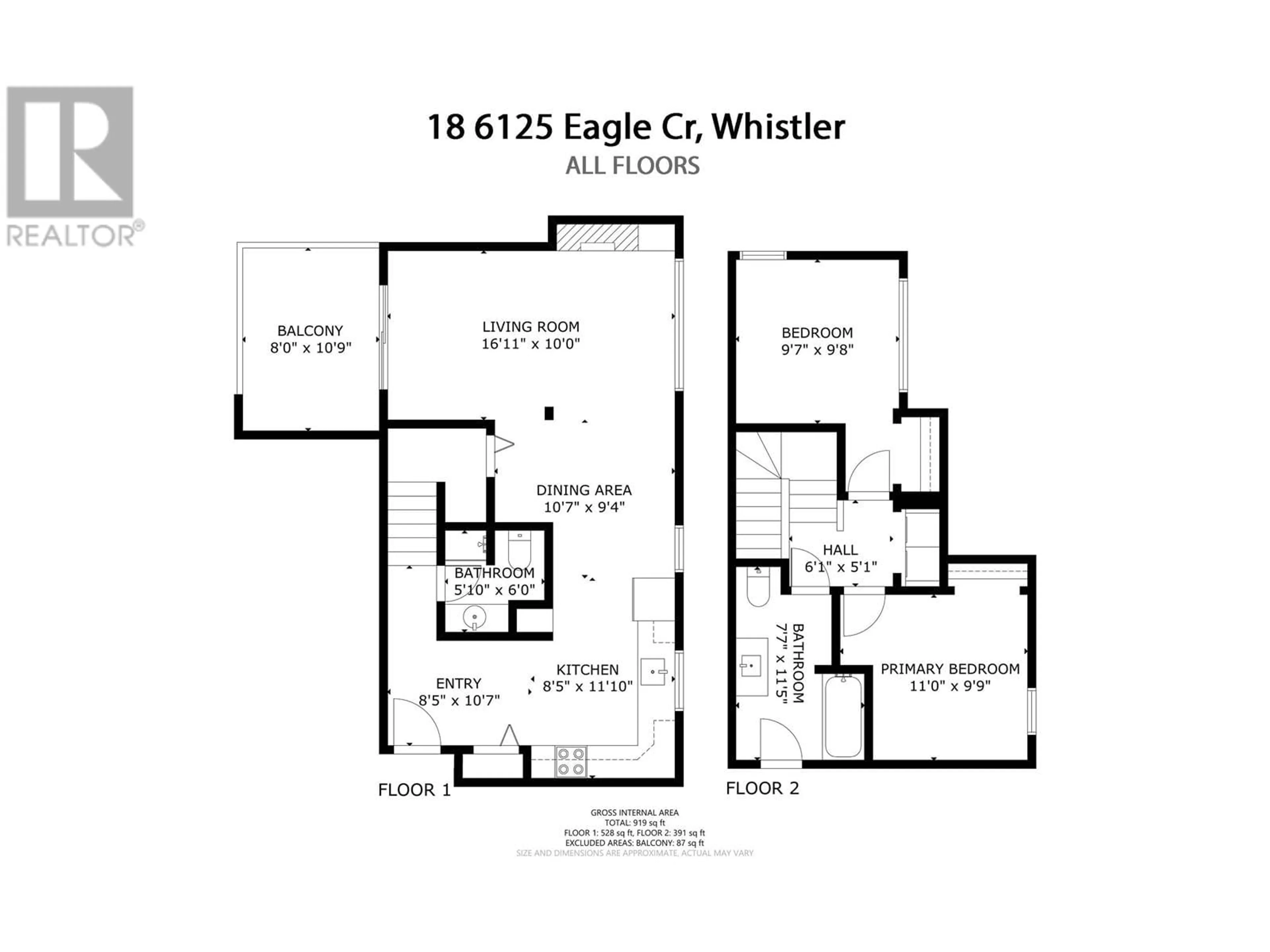 Floor plan for 18 - 6125 EAGLE DRIVE, Whistler British Columbia V8E0W3
