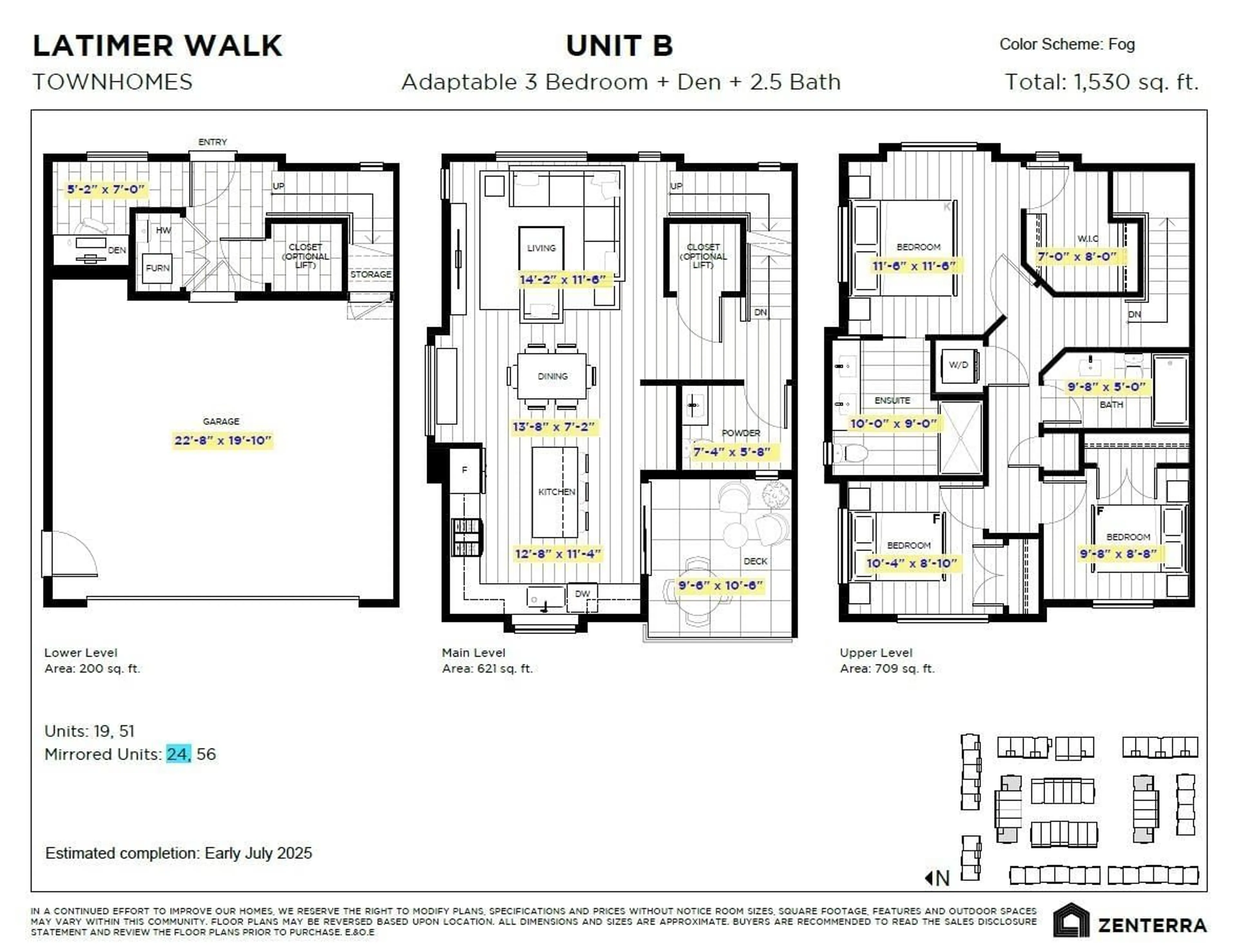 Floor plan for 24 - 7661 198B, Langley British Columbia V0V0V0